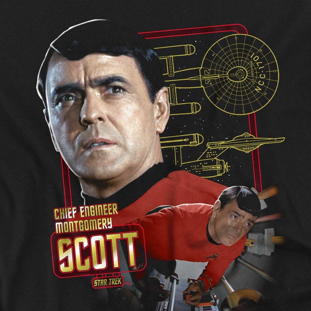 Black - Star Trek - Star Trek Chief Engineer Scott T Shirt Black - 2