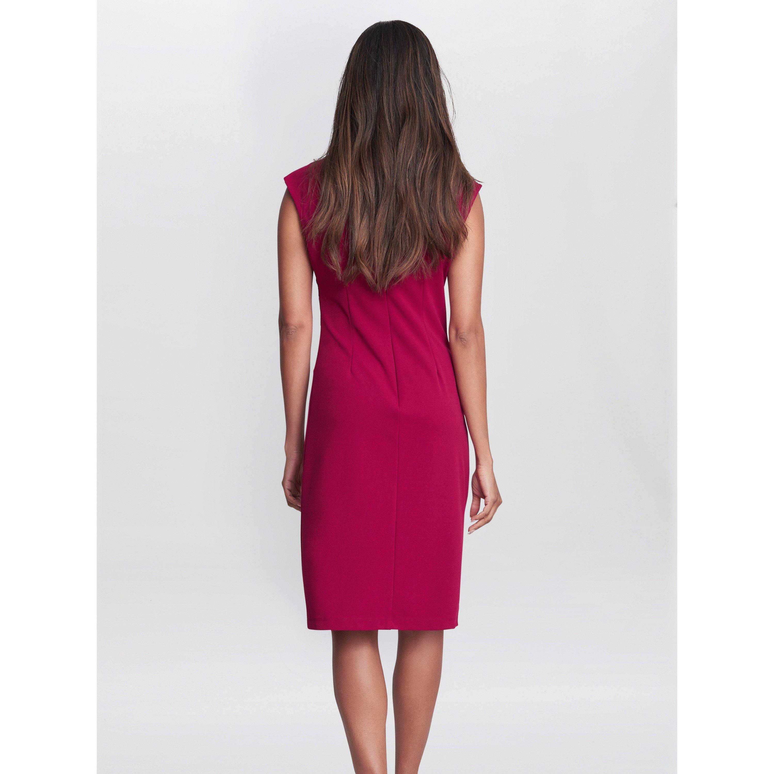 Red - Gina Bacconi - Carin Sleeveless Dress - 2