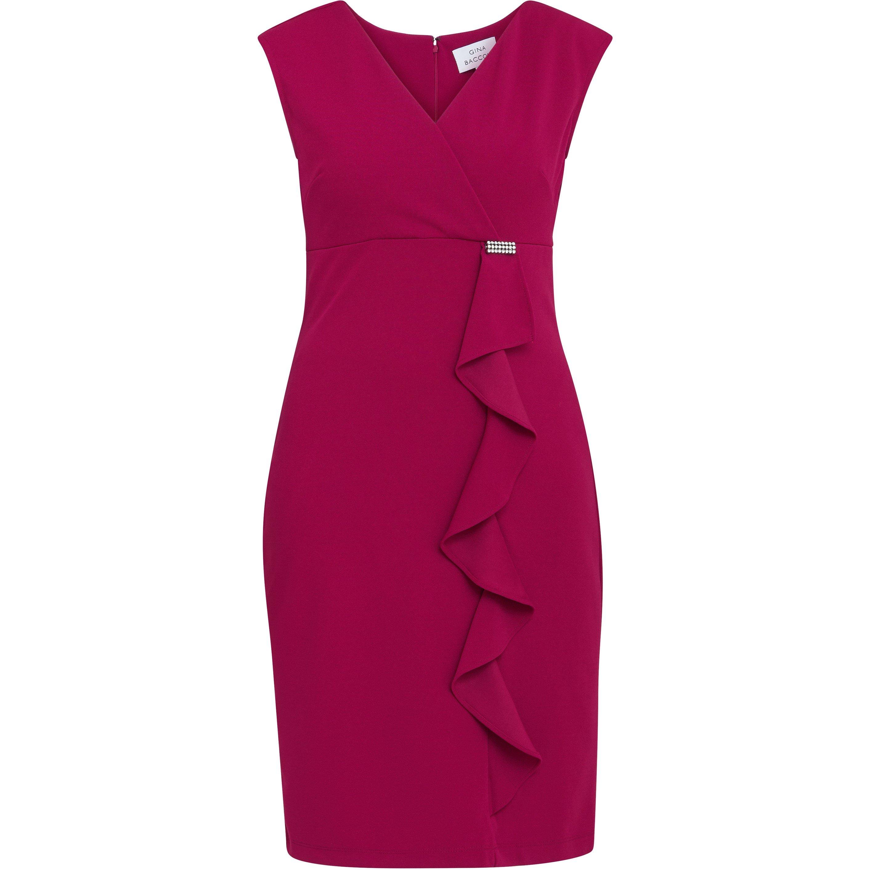 Red - Gina Bacconi - Carin Sleeveless Dress - 4