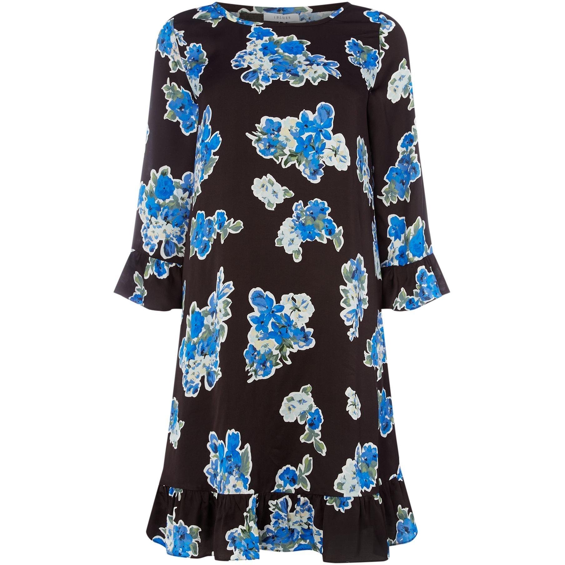 Black - Iblues - Vargas printed shift dress - 1
