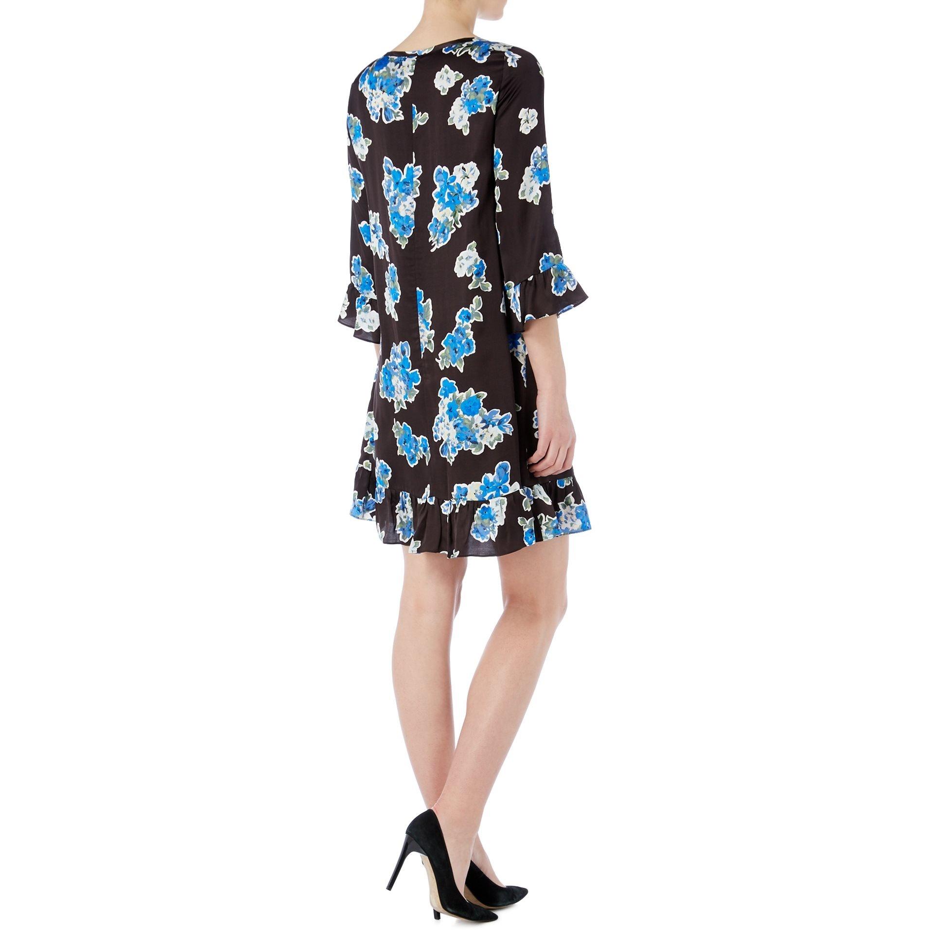 Black - Iblues - Vargas printed shift dress - 3
