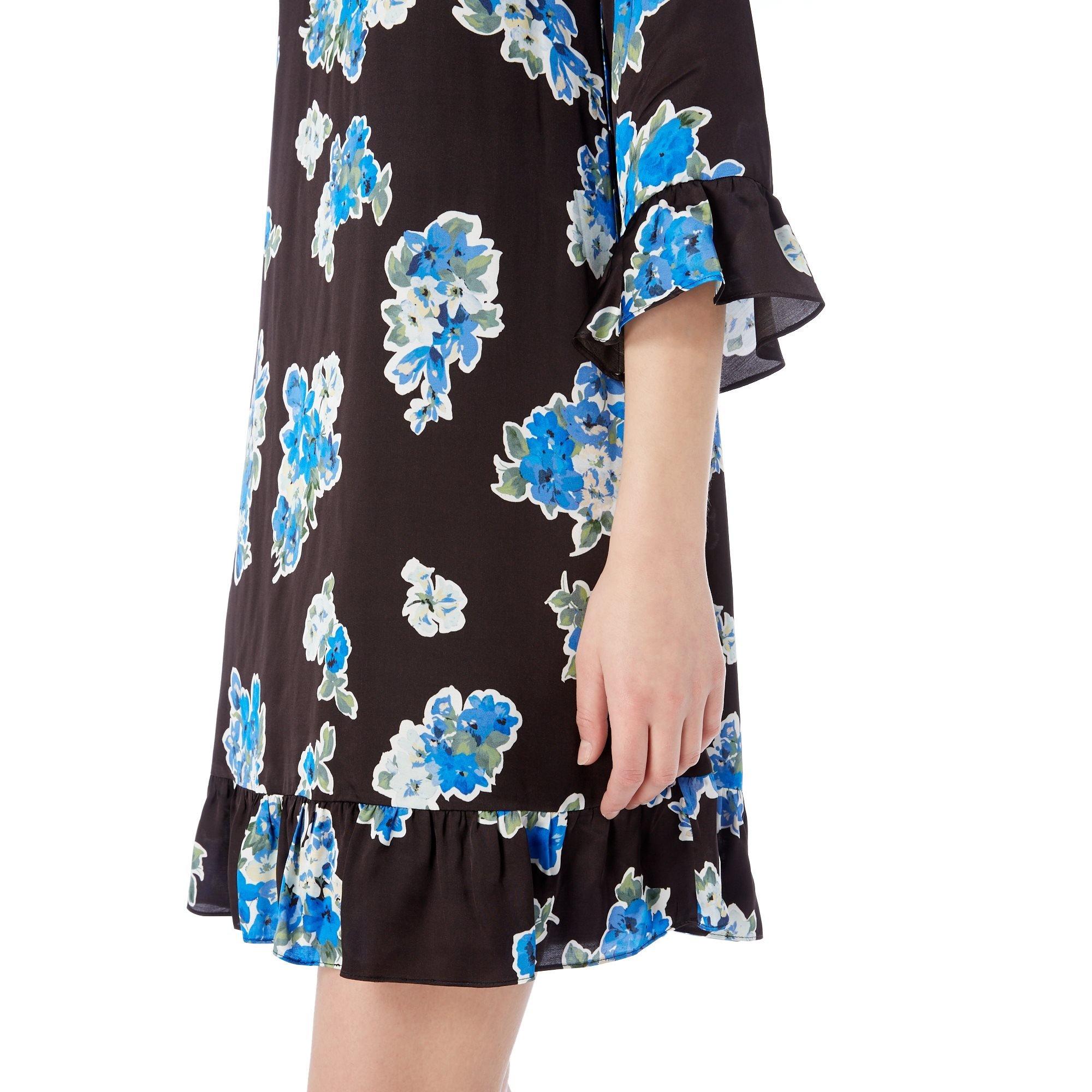 Black - Iblues - Vargas printed shift dress - 4