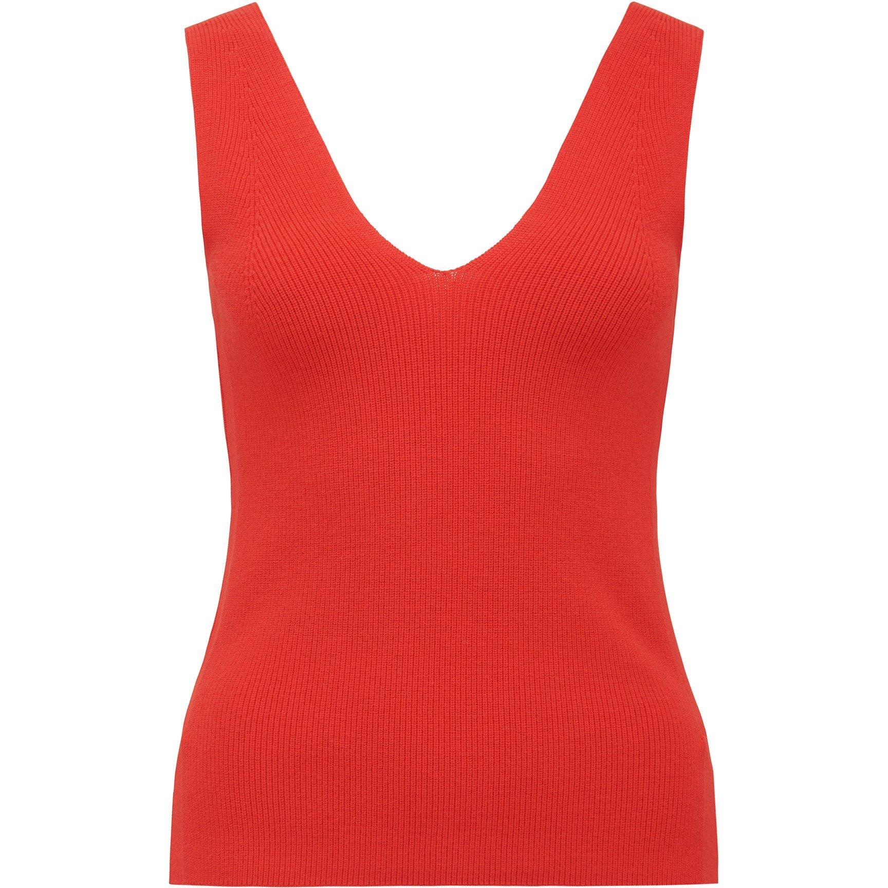 Red - Forever New - Amara Fashioning Detail Knit Tank Top - 1