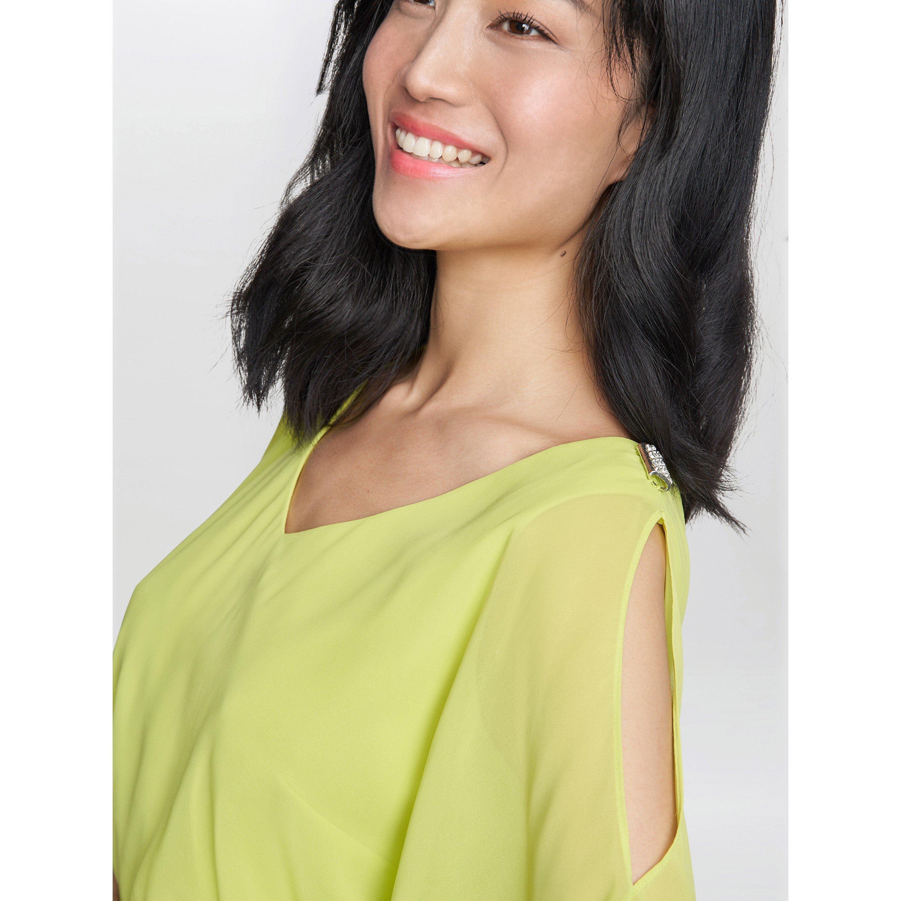 Lime - Gina Bacconi - FRANCESCA Cold Shoulder Maxi Dress - 5