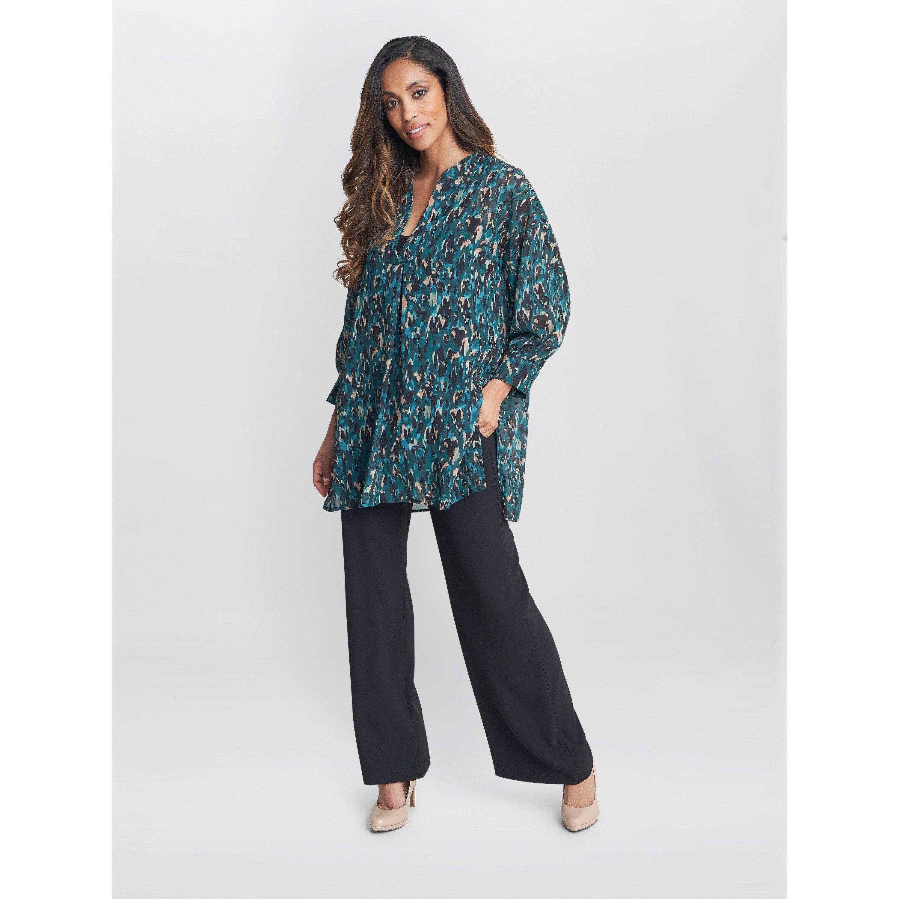 Gina Bacconi Women's Dido Collarless Shirt -  - M