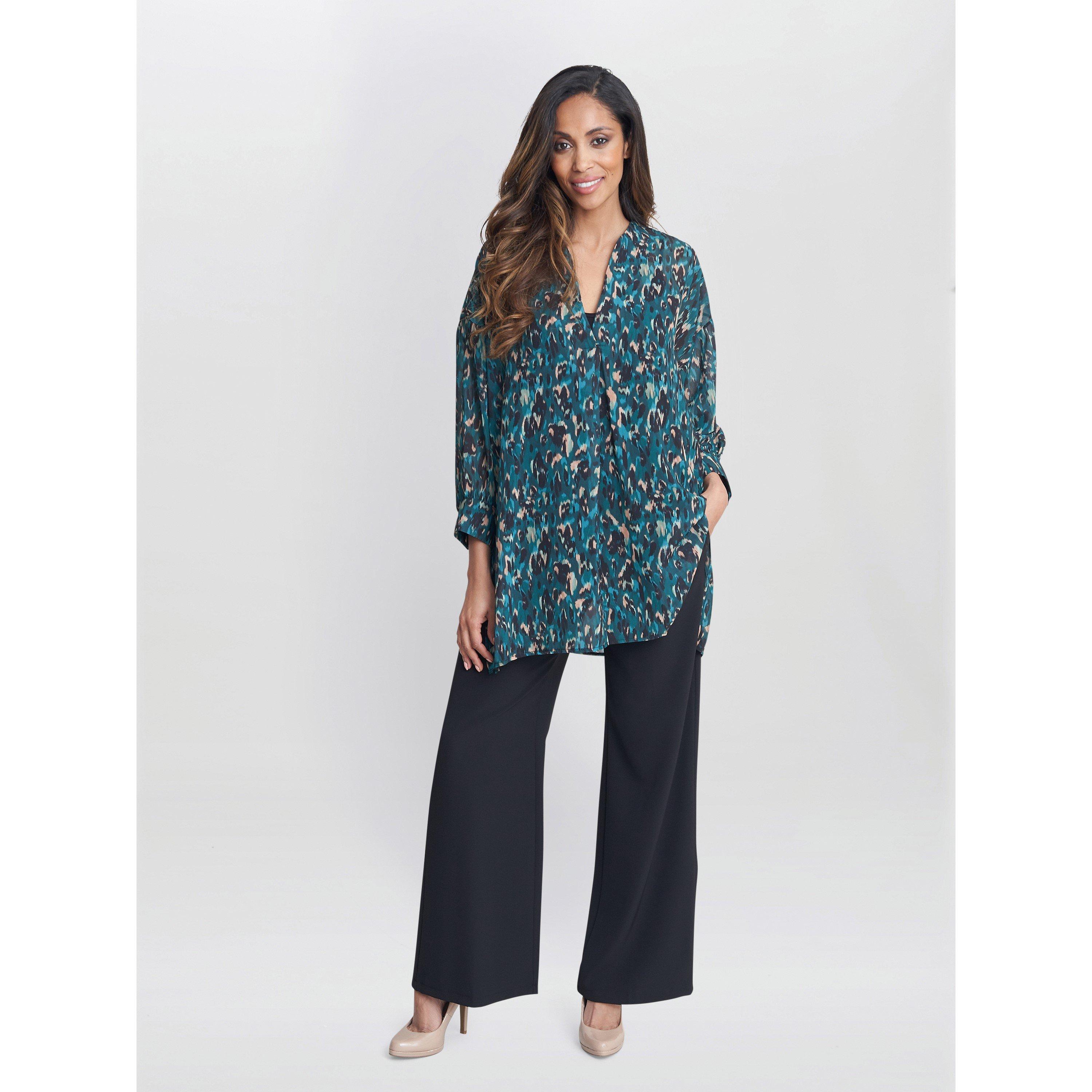 Multi - Gina Bacconi - Dido Collarless Shirt - 3