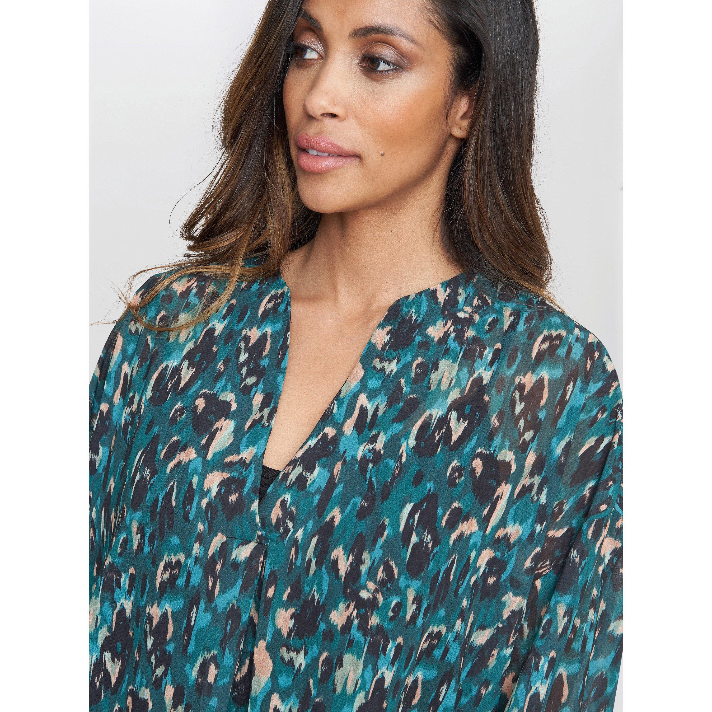 Multi - Gina Bacconi - Dido Collarless Shirt - 5