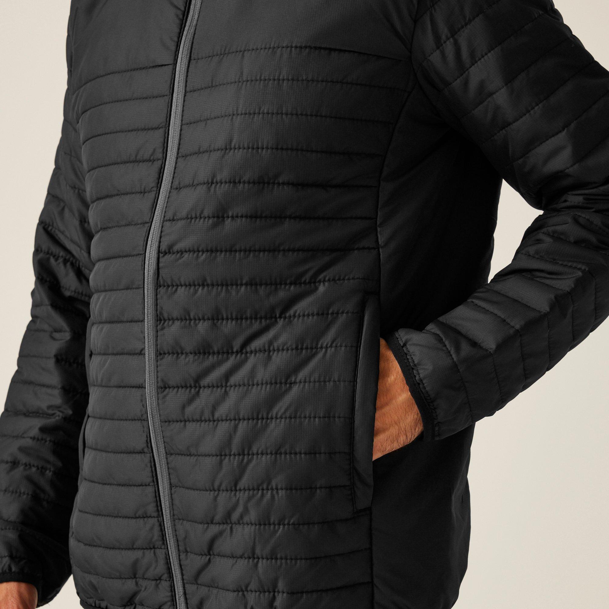 Black - Regatta - Mens H/M Insulated Hooded Jacket Navy - 4