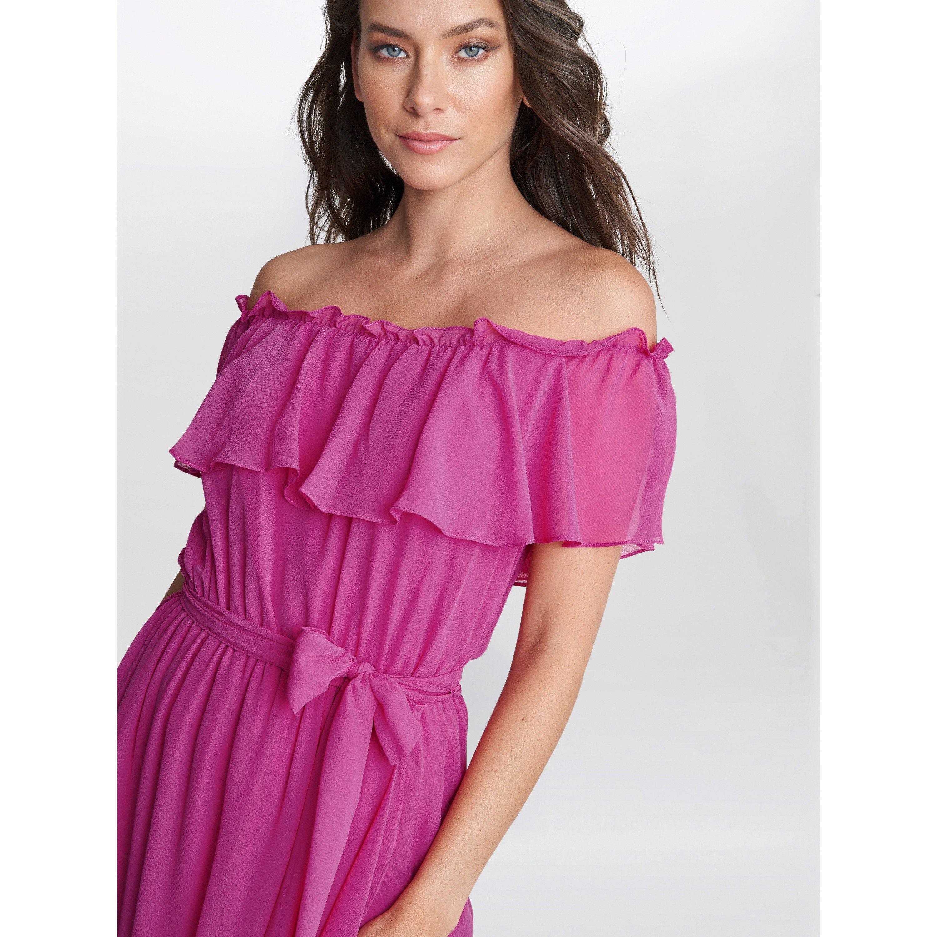 Azalea - Gina Bacconi - Paisley Off The Shoulder Maxi Dress - 5