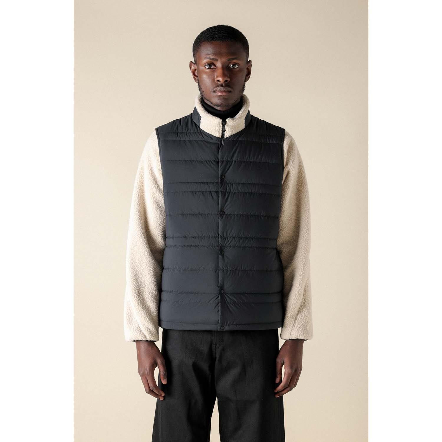 Black - Mizuno - Breath Thermo Lightweight Down Gilet - 2