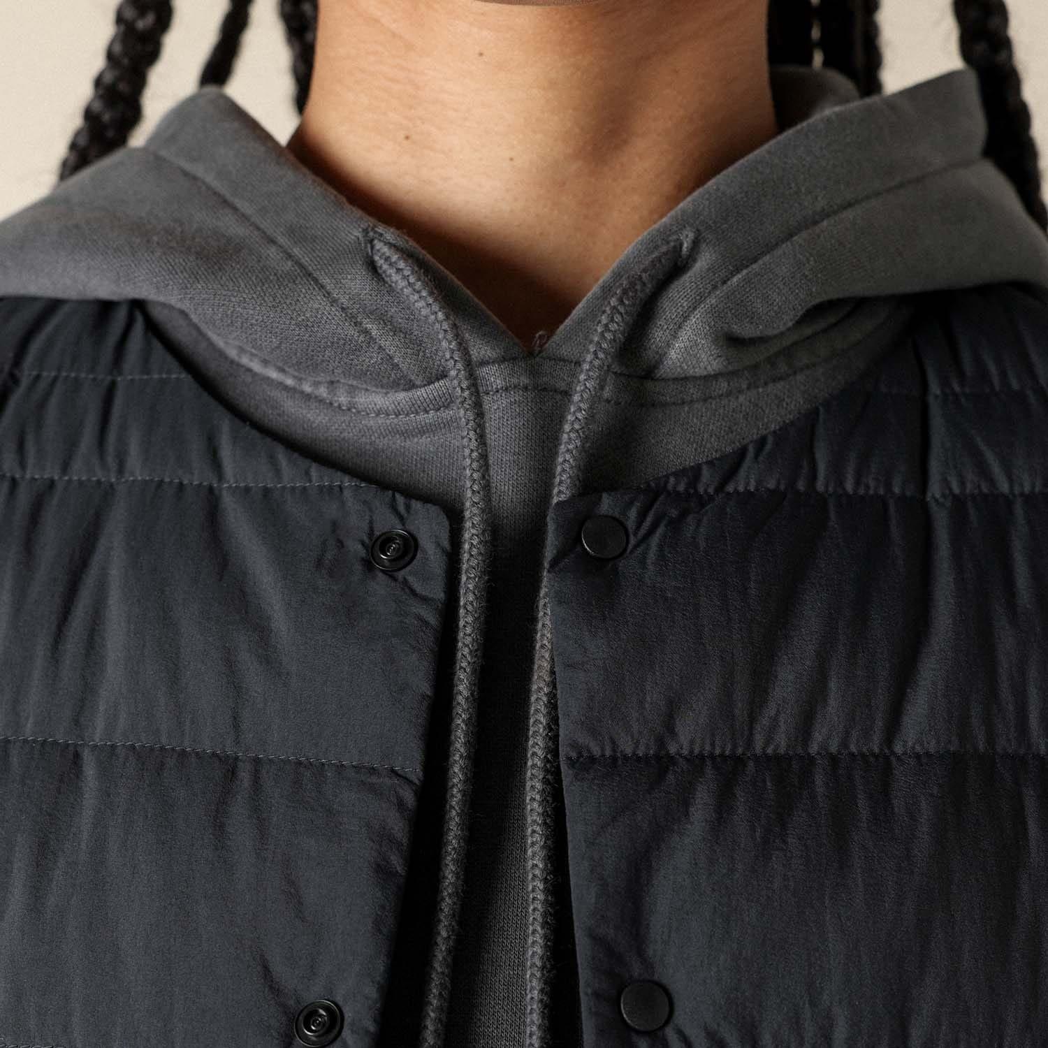 Black - Mizuno - Breath Thermo Lightweight Down Gilet - 4