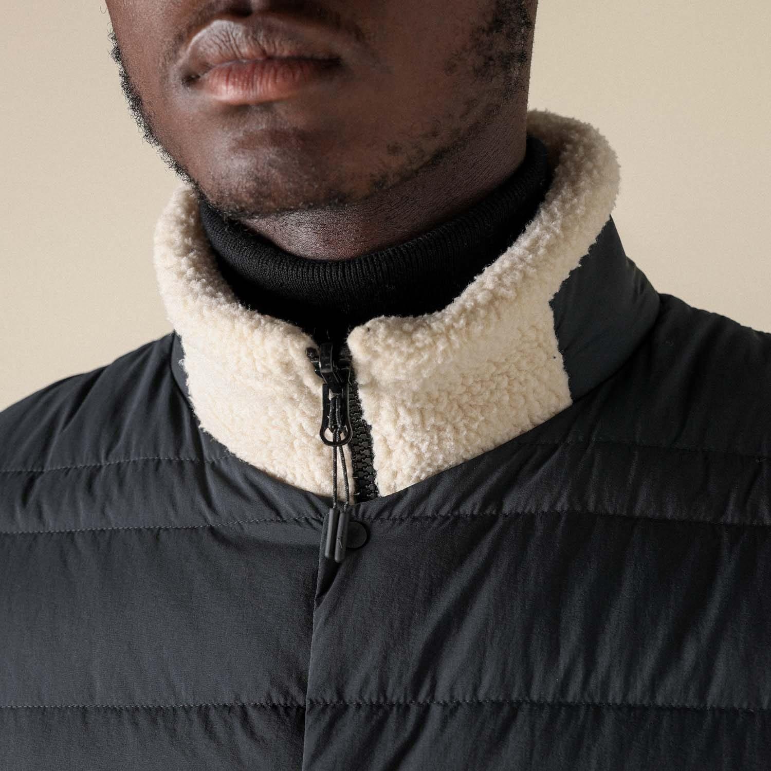 Black - Mizuno - Breath Thermo Lightweight Down Gilet - 6