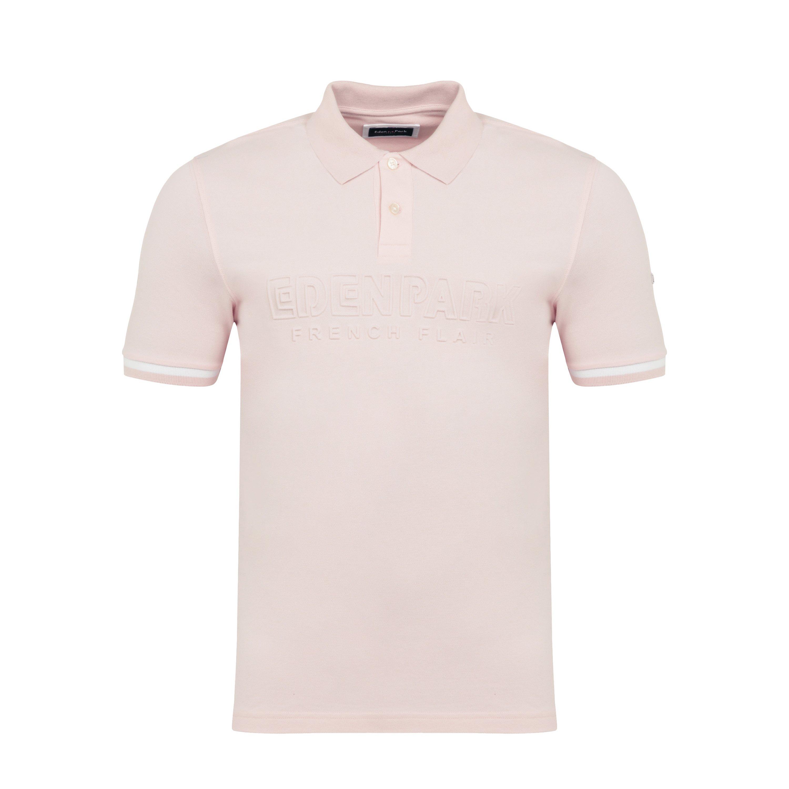 Roc11 - Eden Park - Plain pink short-sleeved polo shirt - 1