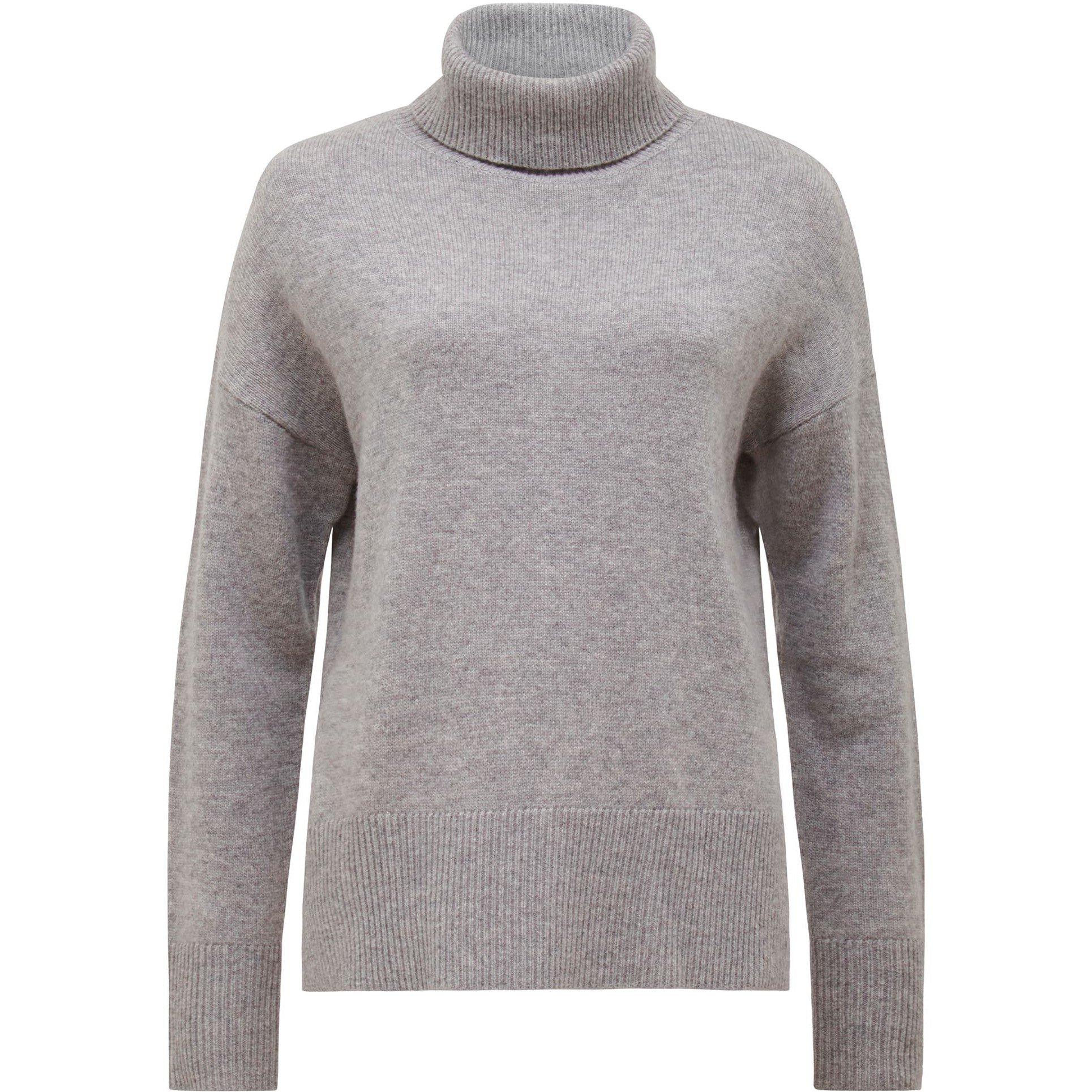 Grey - Forever New - Mia Relaxed Roll Neck Knit Jumper - 6