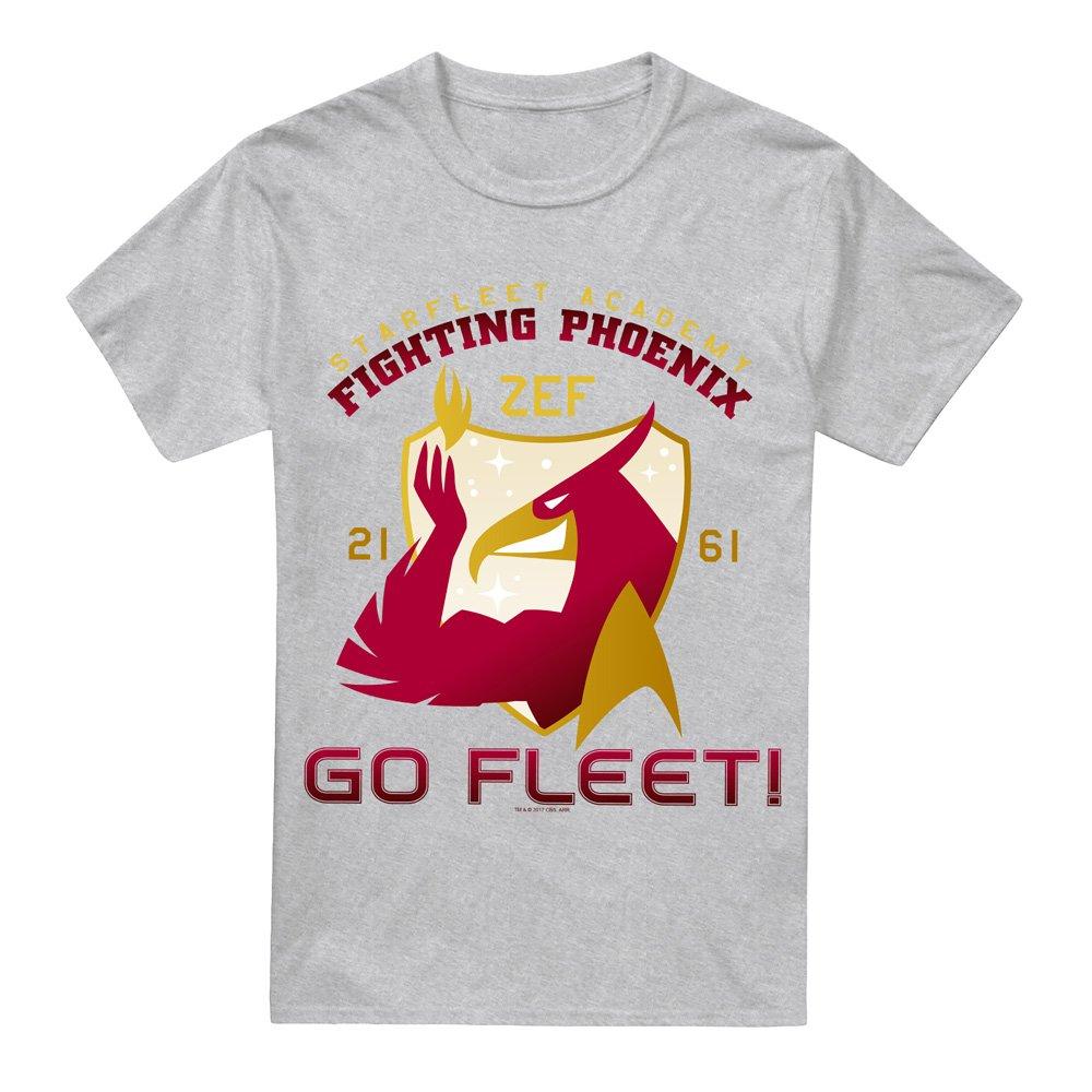 Grey - Star Trek - Star Trek Fighting Phoenix T Shirt Athletic Heath - 4