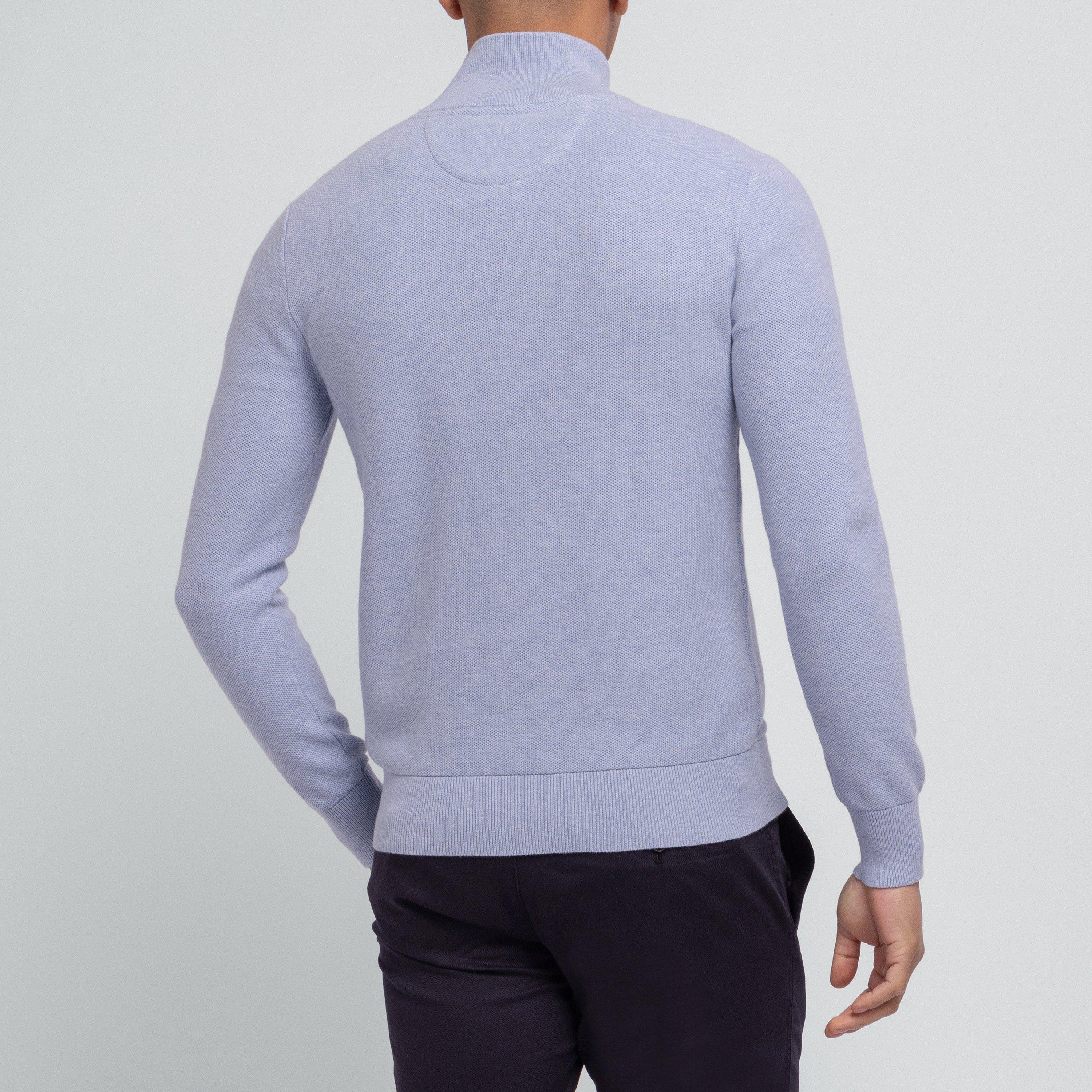 Blc1 - Eden Park - Grey seed stitch zipped cardigan - 4