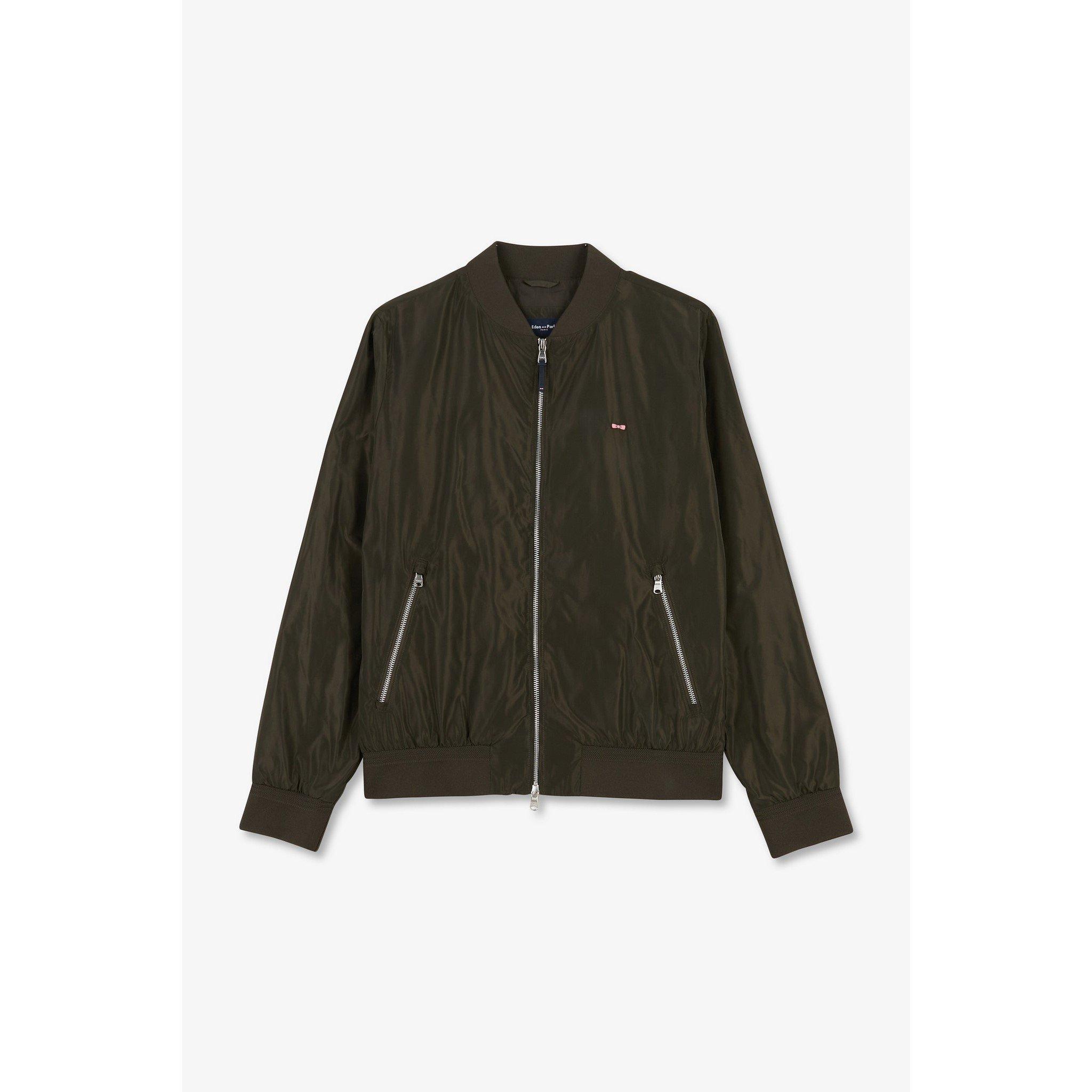 Eden Park Men's Khaki Water-repellent Zip Jacket In Kaf3