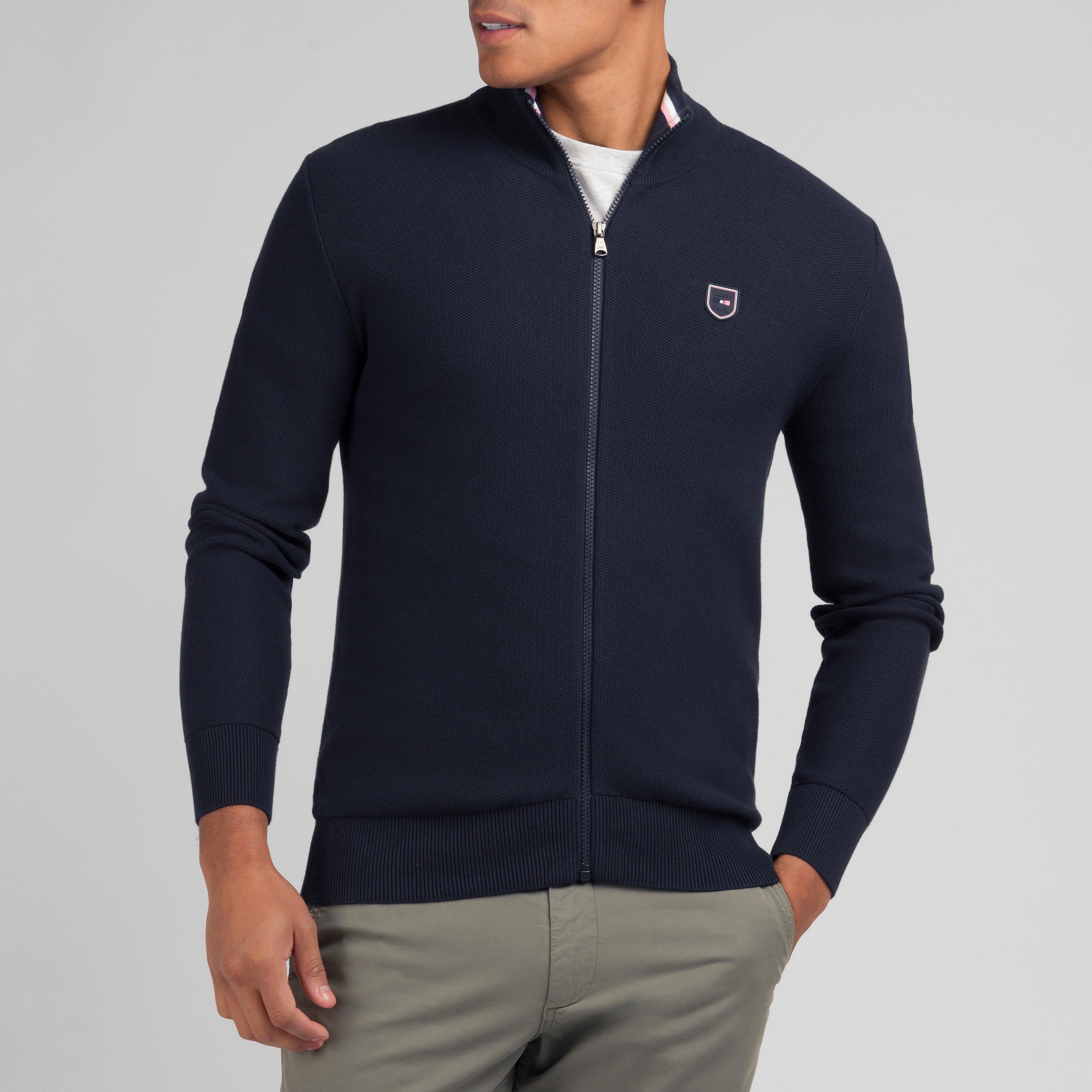 Blf - Eden Park - Navy blue zip cardigan - 2