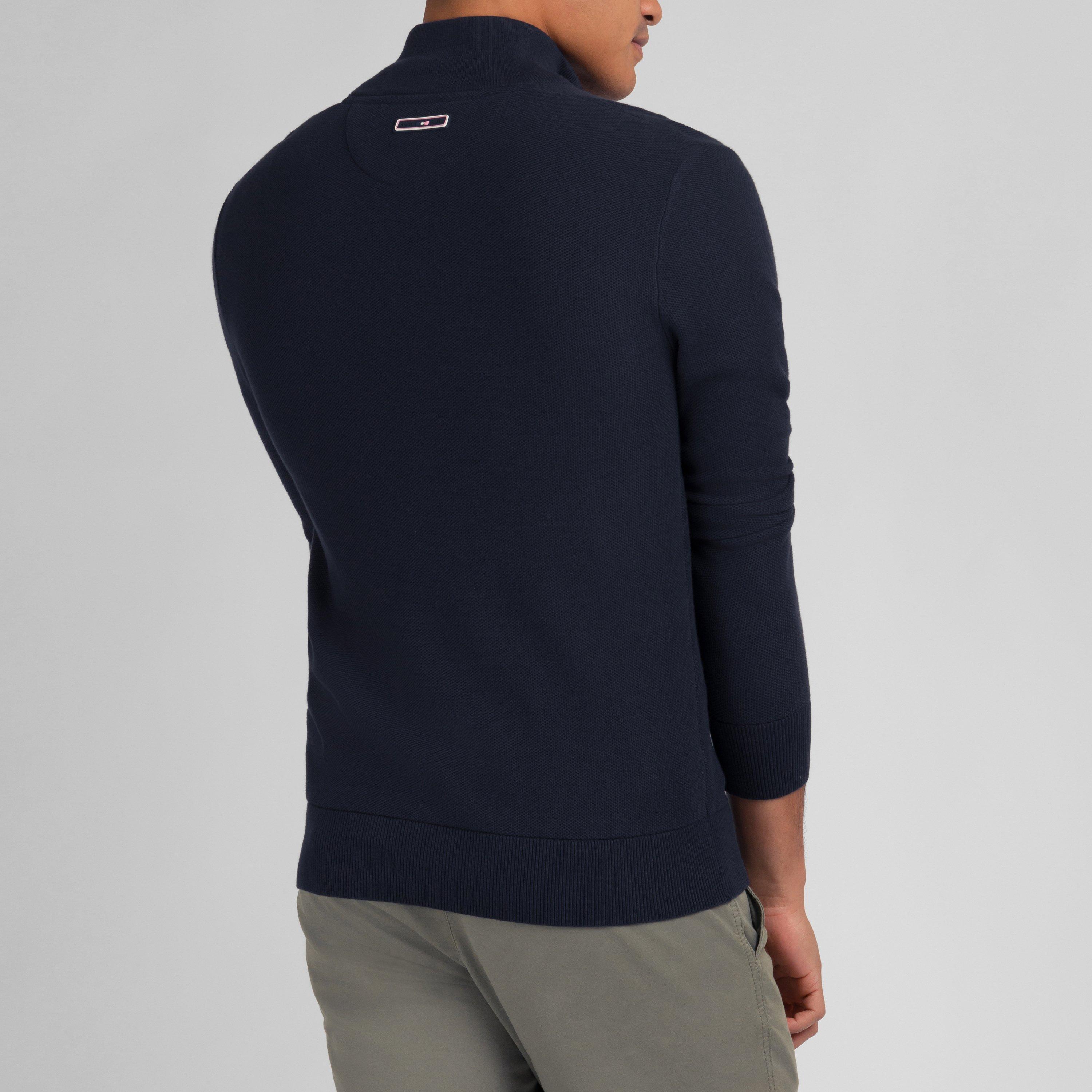 Blf - Eden Park - Navy blue zip cardigan - 3