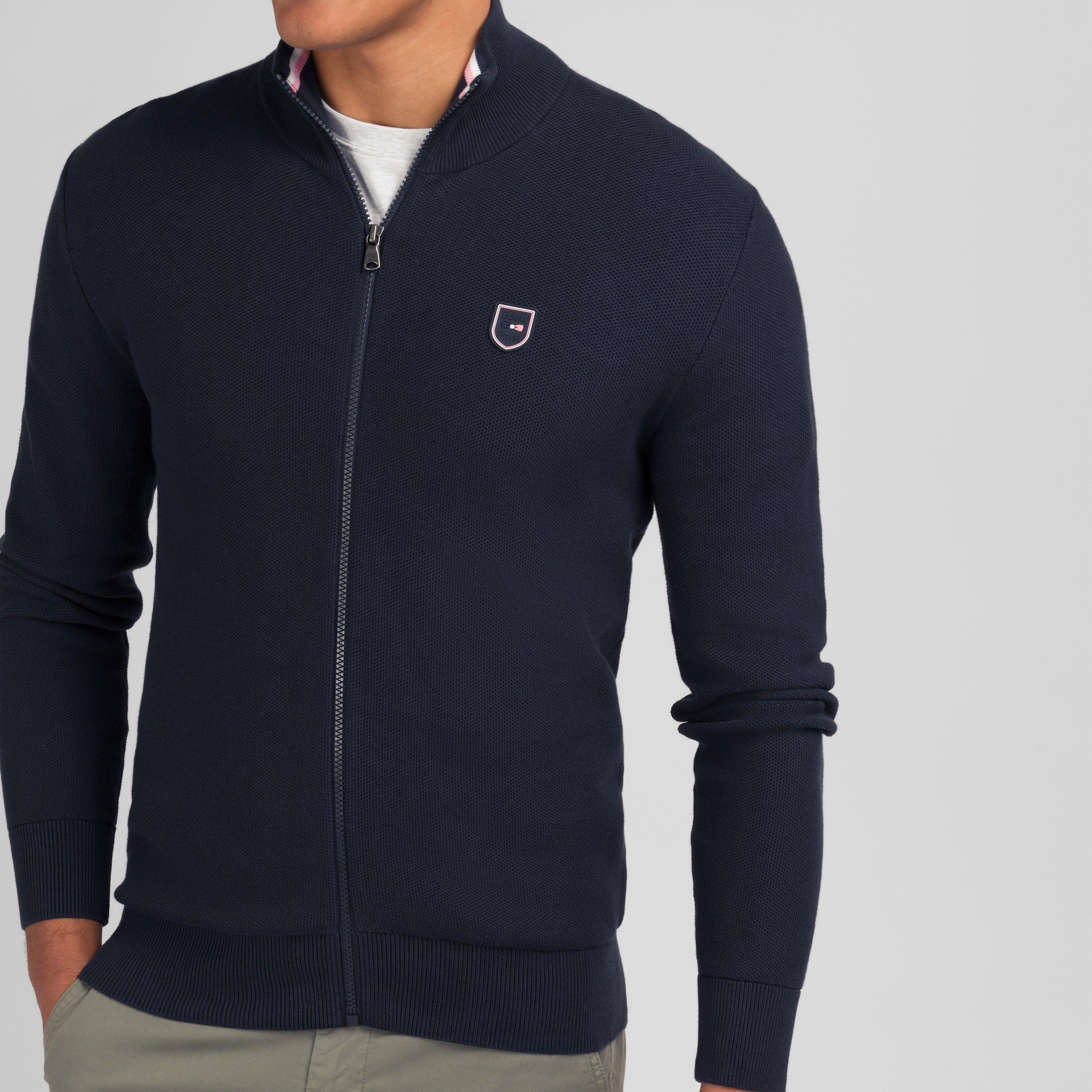 Blf - Eden Park - Navy blue zip cardigan - 4