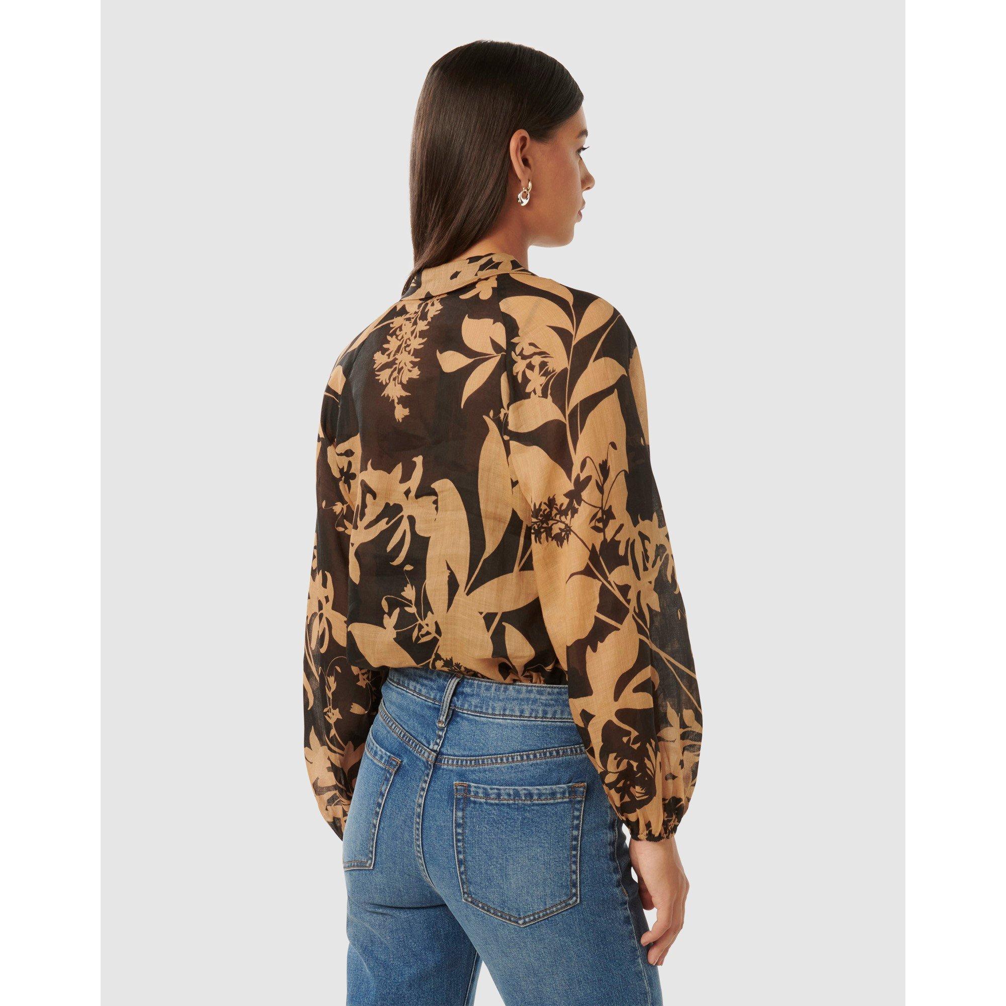 Hensley Floral - Forever New - Estelle Raglan Blouse - 6