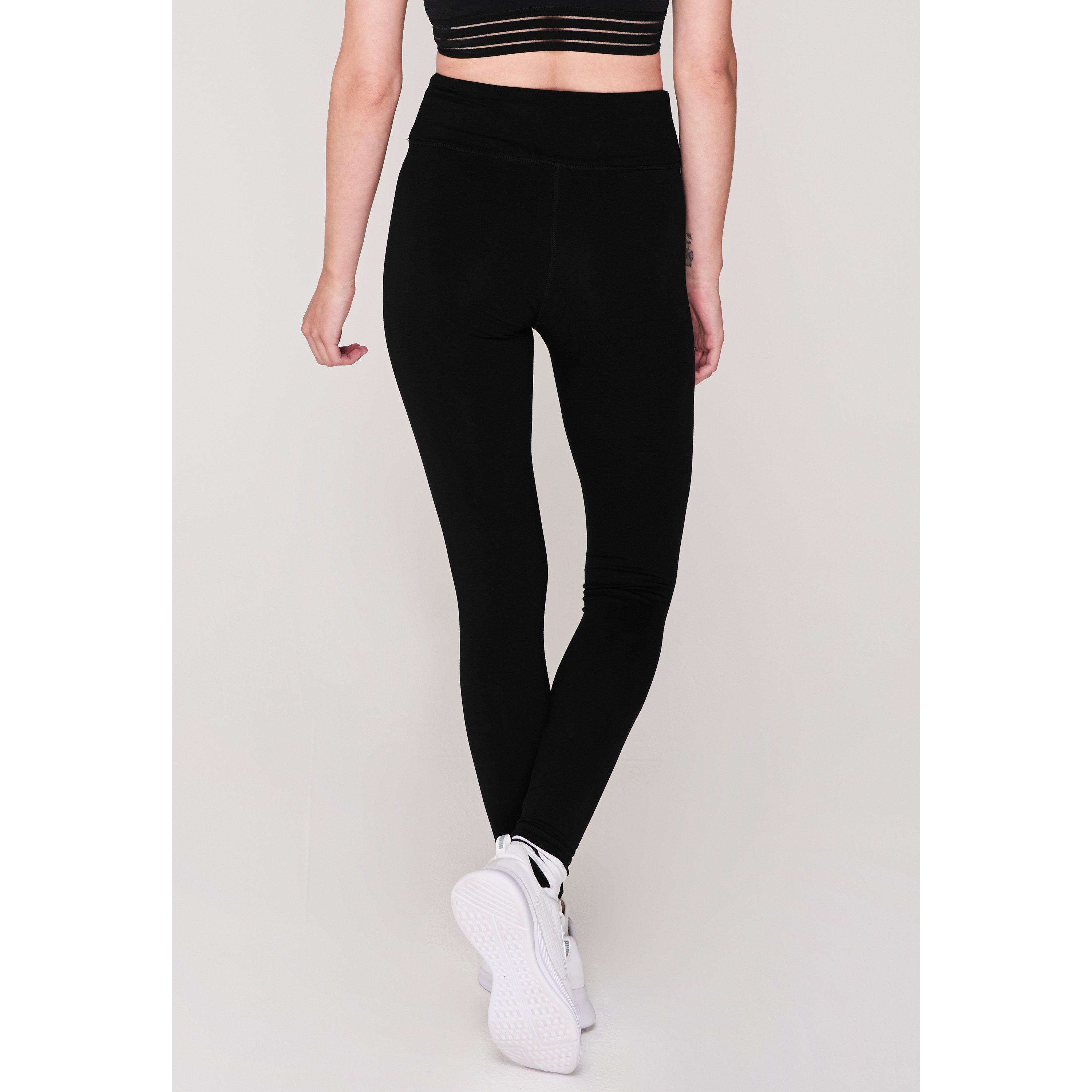Nero - DKNY - DKNY High Waisted Logo Sports Leggings - 3