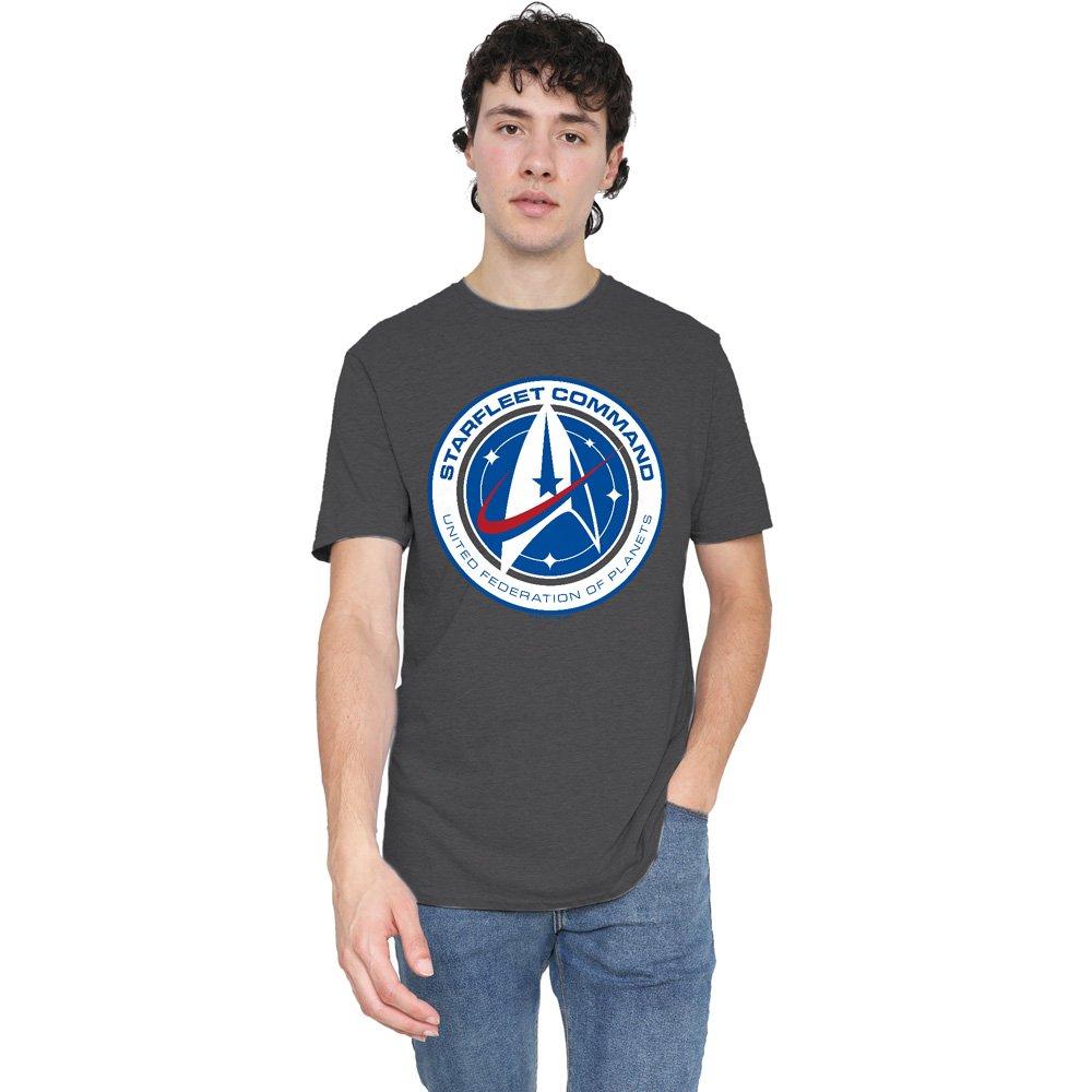Grey - Star Trek - Star Trek Discovery Starfleet Command T-Shirt Cha - 1