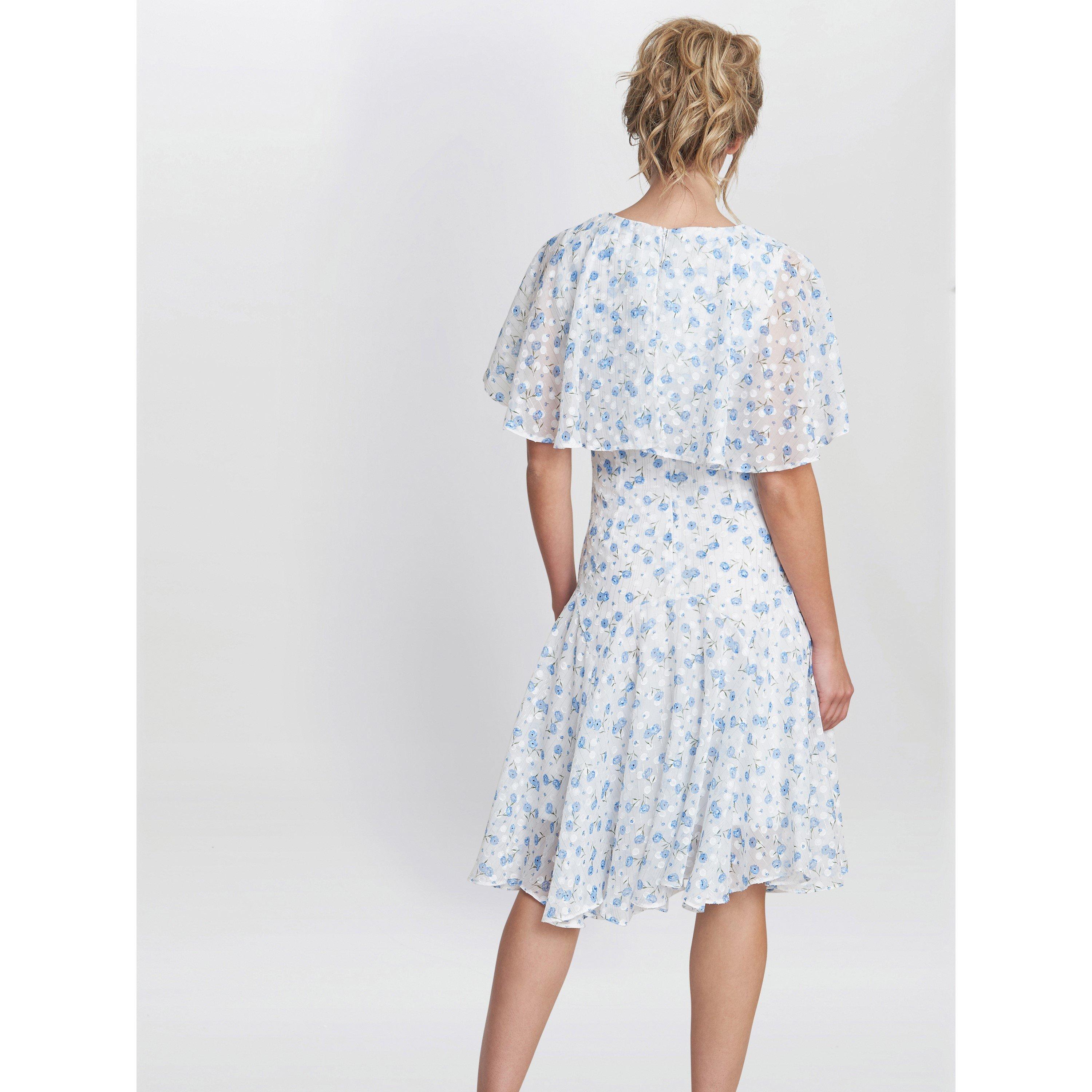 Blue - Gina Bacconi - Annette Chiffon Dress - 2