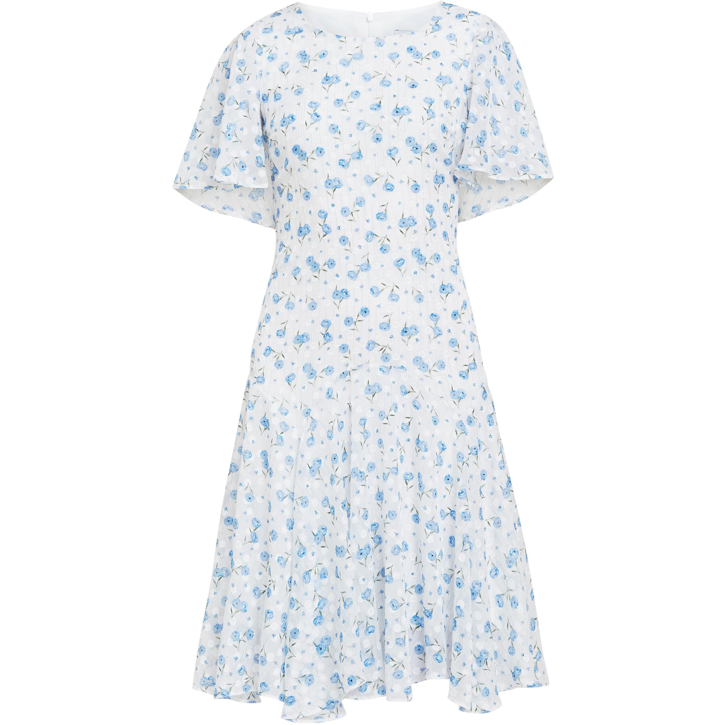 Blue - Gina Bacconi - Annette Chiffon Dress - 4
