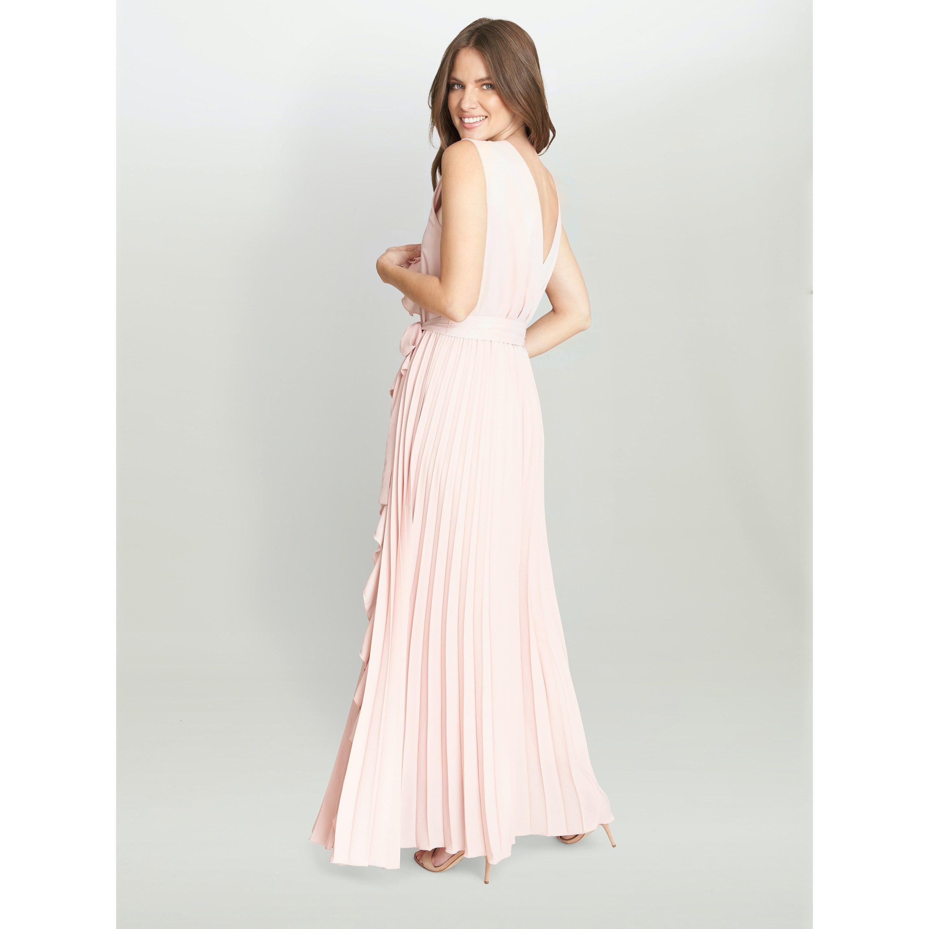 Blush - Gina Bacconi - Caprice Maxi Dress With Frill Detail - 2