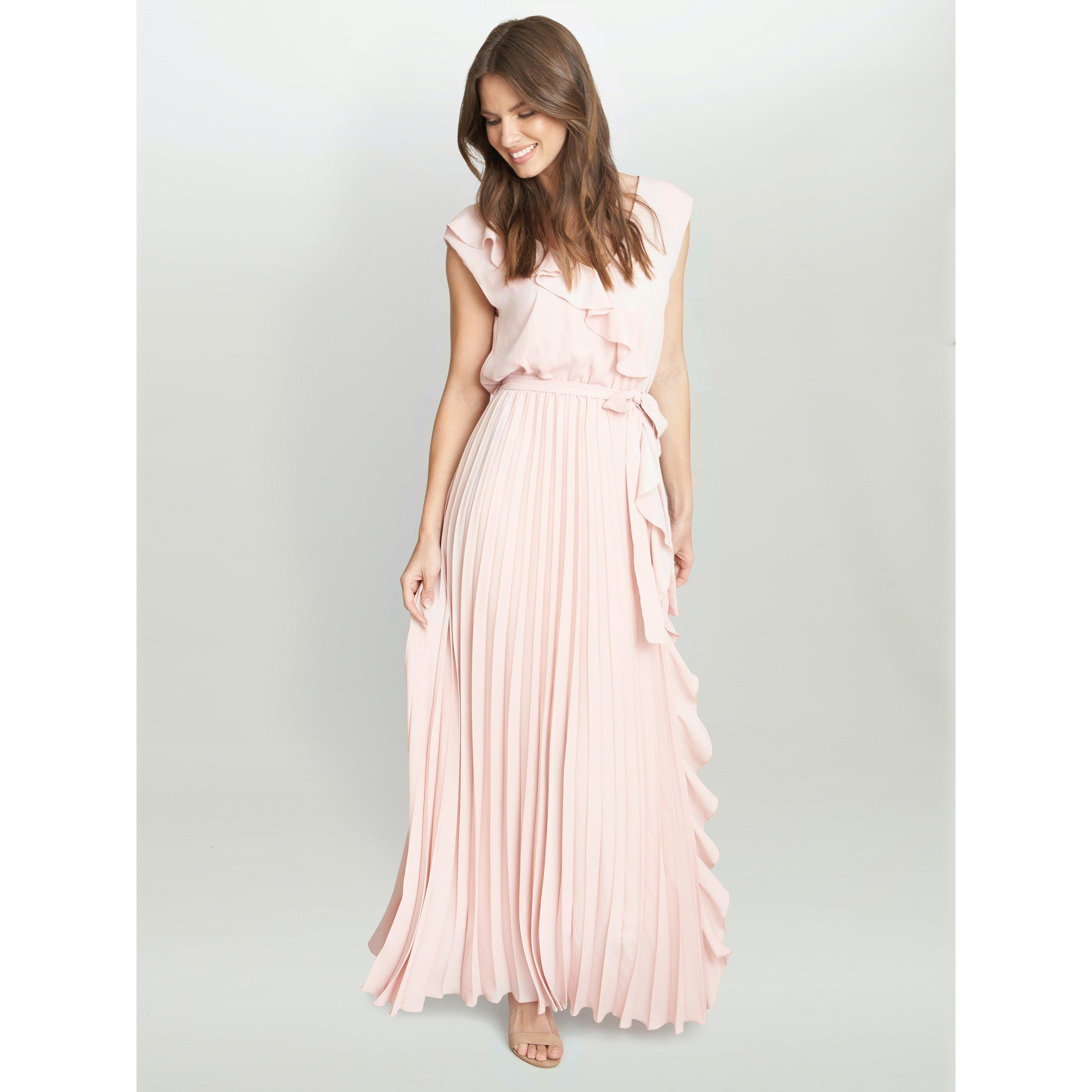 Blush - Gina Bacconi - Caprice Maxi Dress With Frill Detail - 3