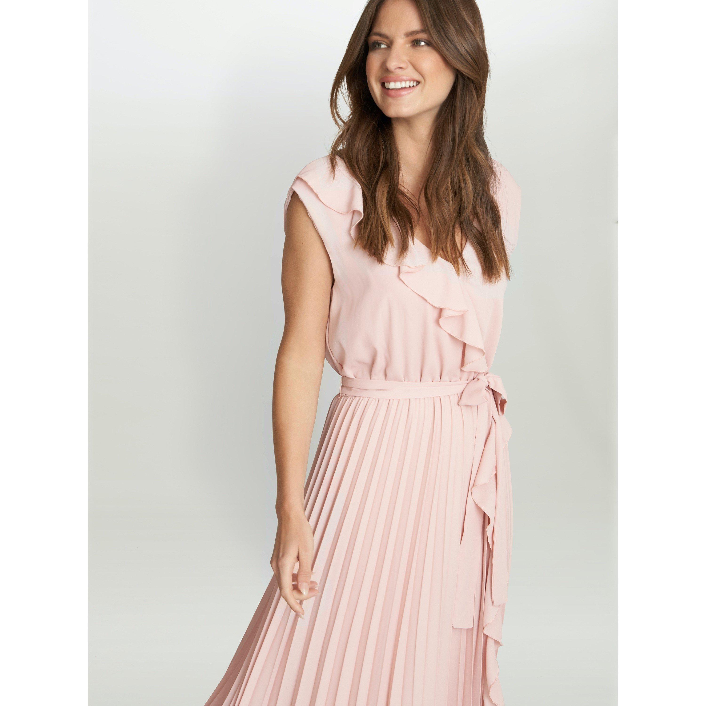 Blush - Gina Bacconi - Caprice Maxi Dress With Frill Detail - 4