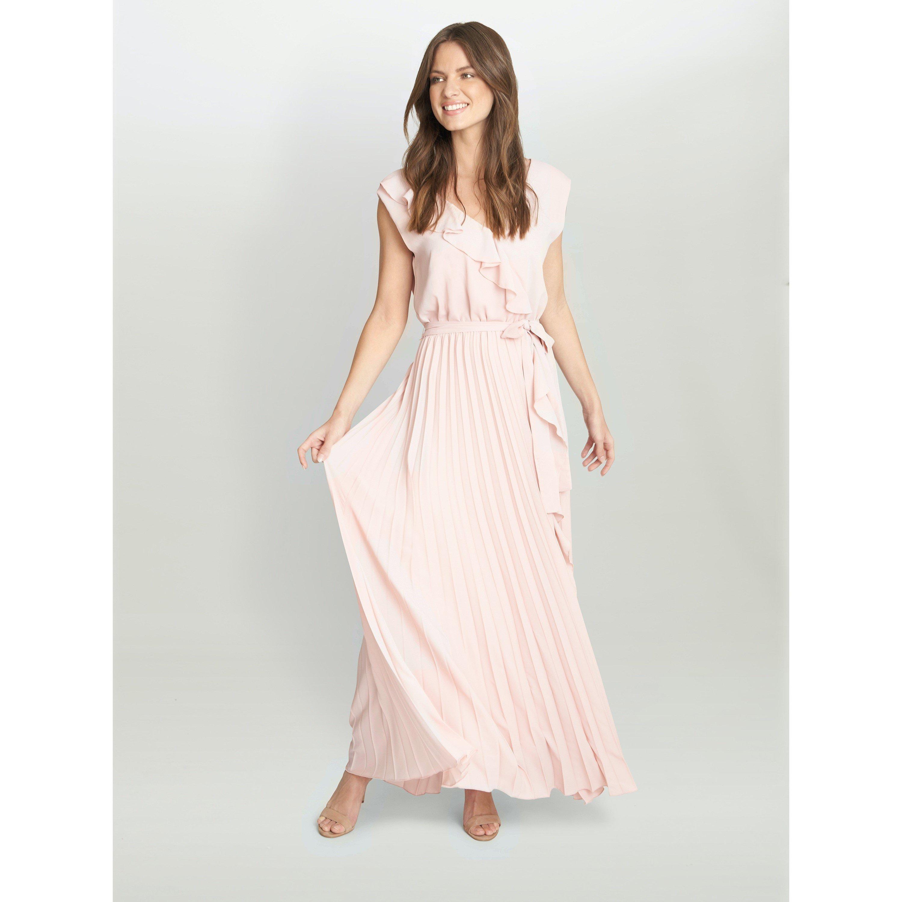Blush - Gina Bacconi - Caprice Maxi Dress With Frill Detail - 5