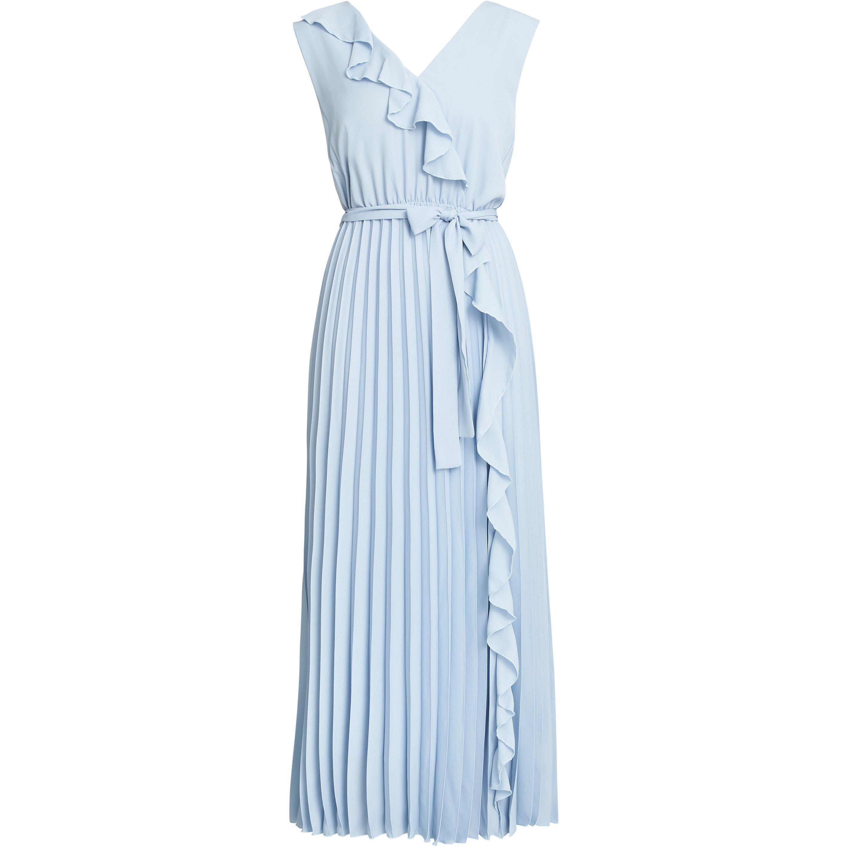 Light Blue - Gina Bacconi - Caprice Maxi Dress With Frill Detail - 4