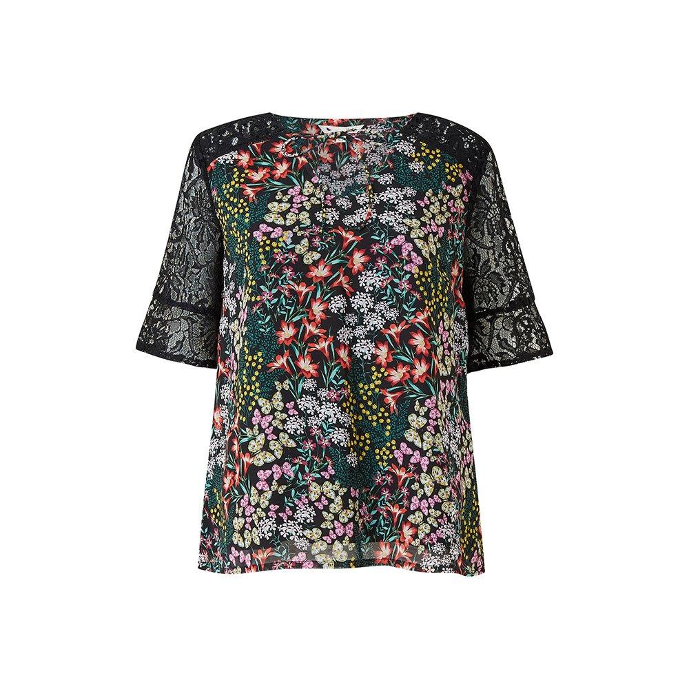 Black - Yumi - Black Butterfly Blouse - 4