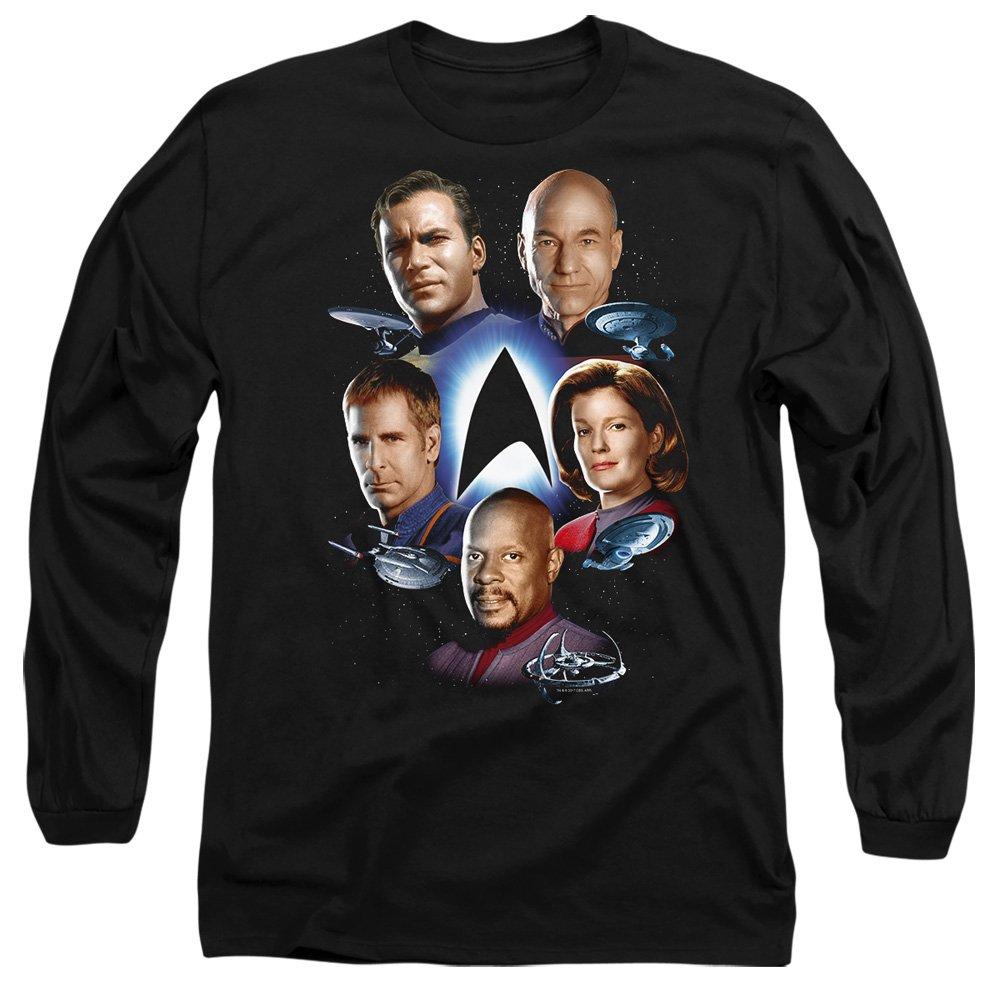 Black - Star Trek - Star Trek Starfleets Finest Long Sleeve T-Shirt B - 1