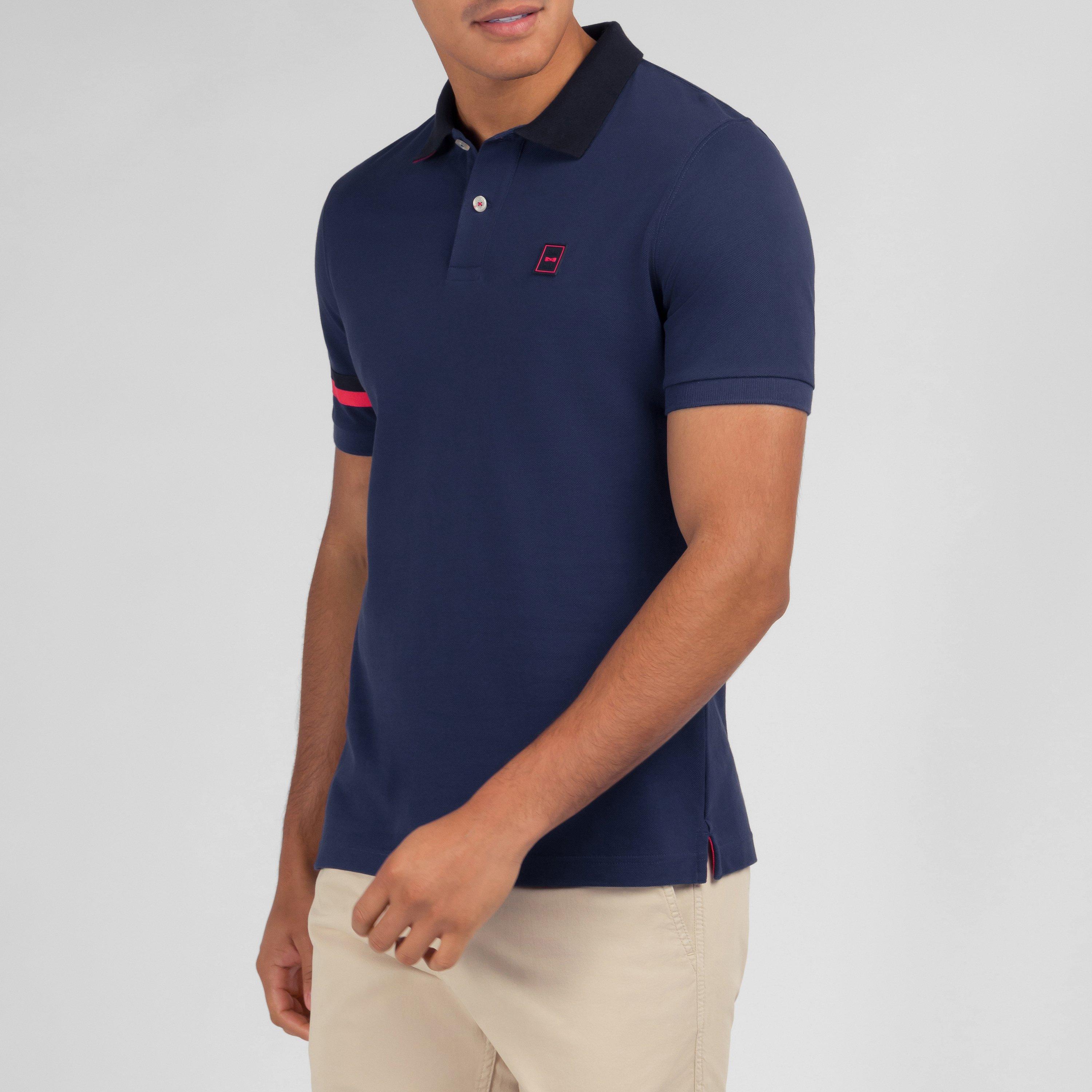 Blf - Eden Park - Navy blue short-sleeved polo shirt - 2
