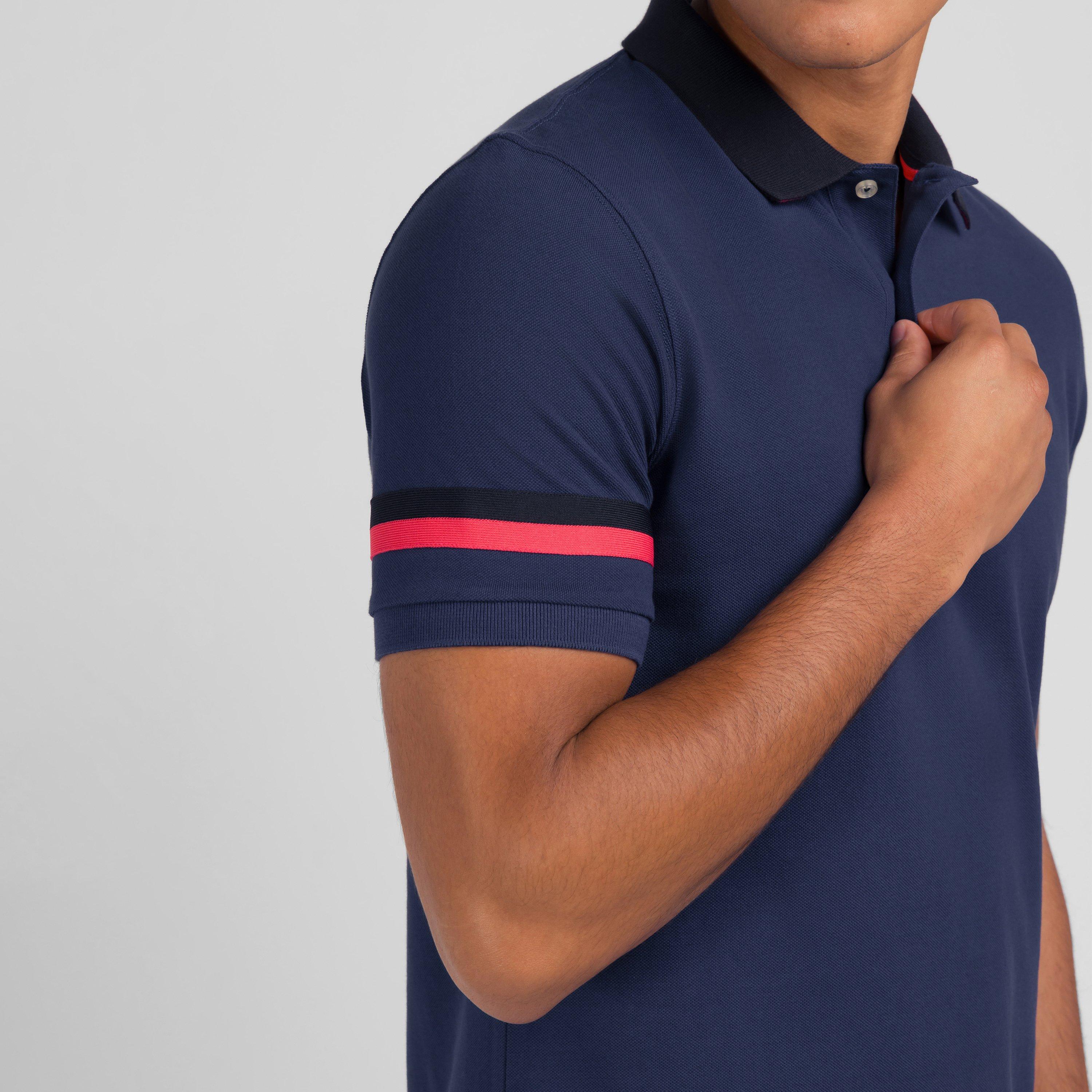 Blf - Eden Park - Navy blue short-sleeved polo shirt - 3