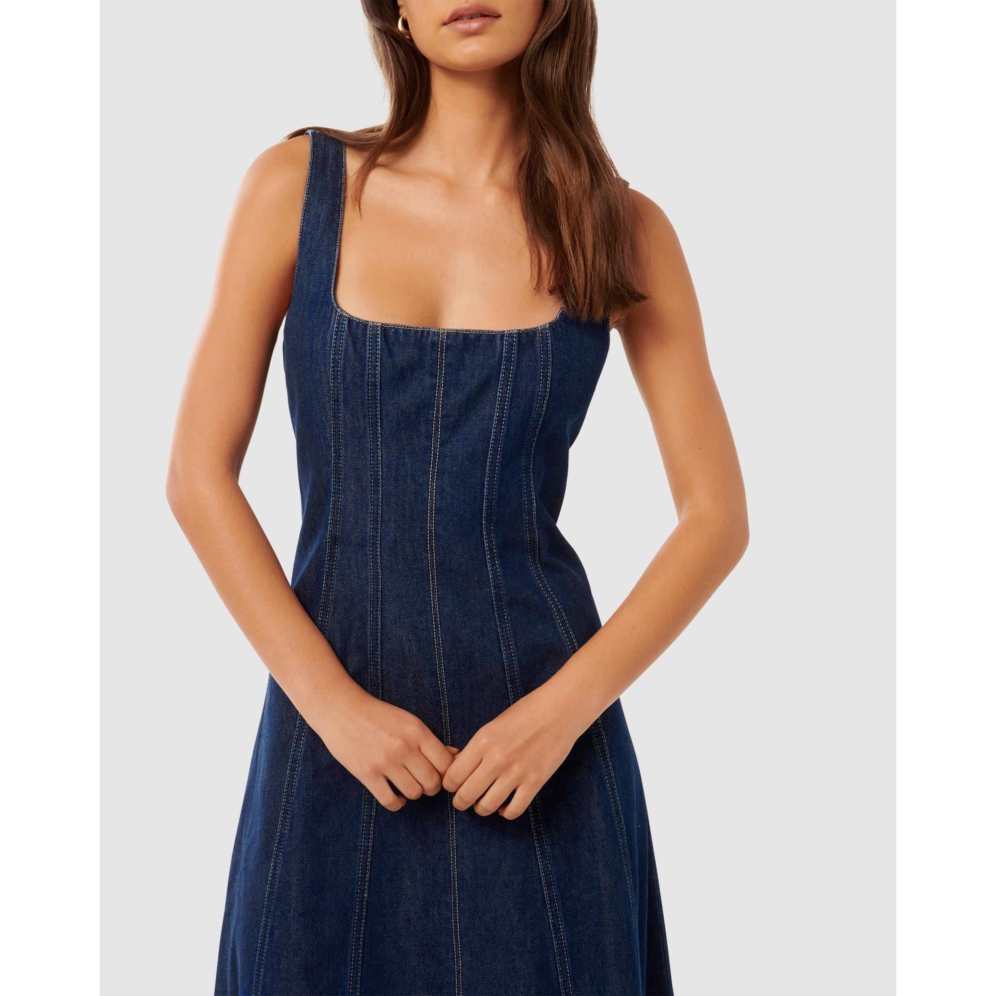 Dark Wash - Forever New - Amelia Denim Dress - 3