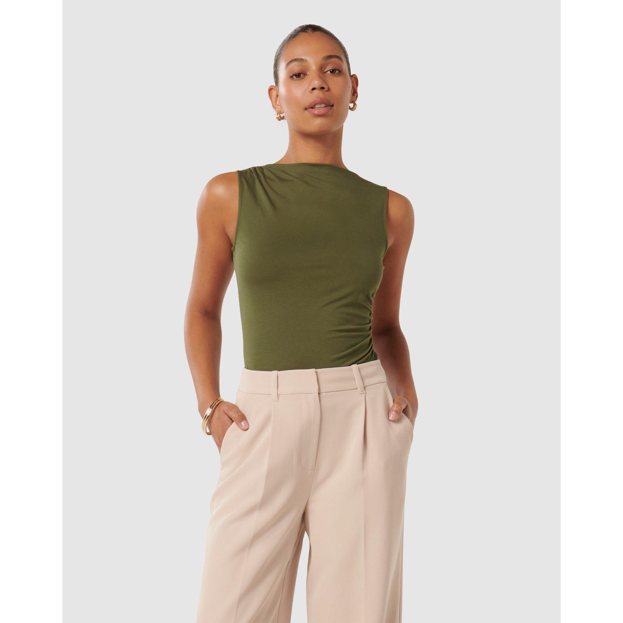 Winter Moss - Forever New - Belle Gathered Top - 3
