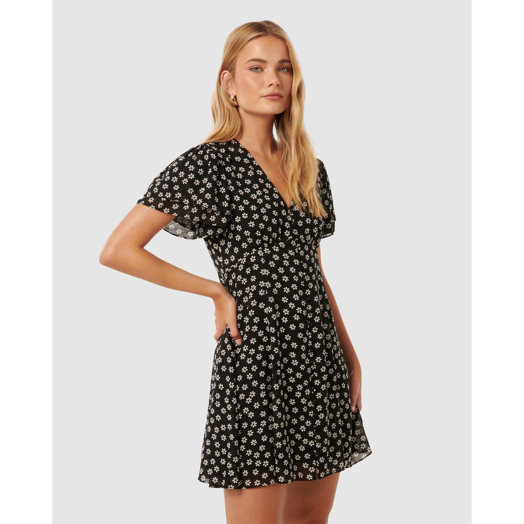 Carlton Ditsy - Forever New - Pria Button Through Mini Dress - 5