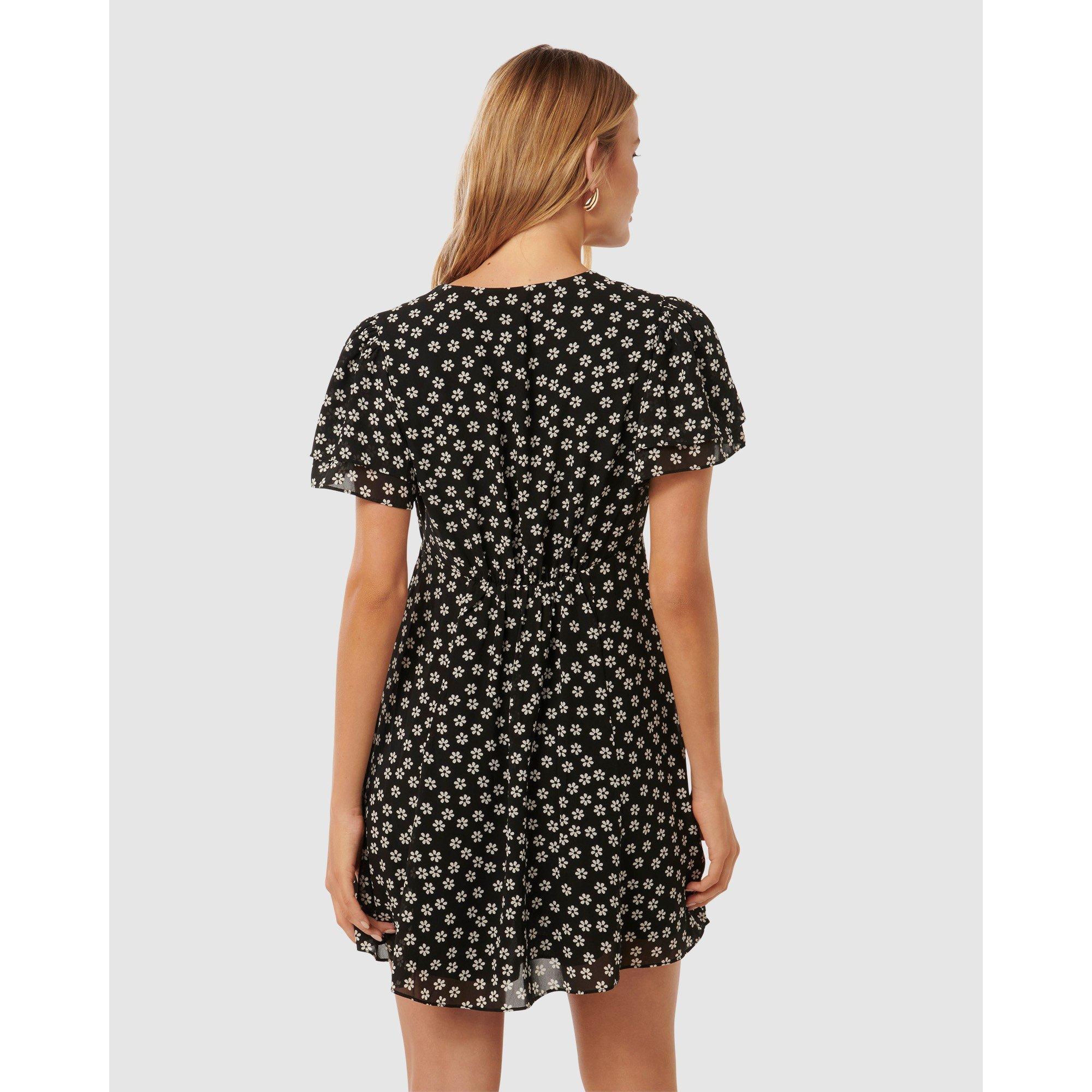 Carlton Ditsy - Forever New - Pria Button Through Mini Dress - 6