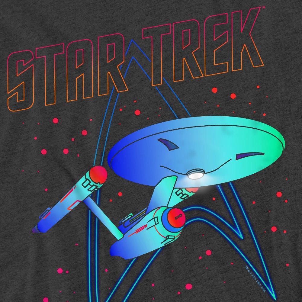 Grey - Star Trek - Star Trek Neon Trek T-Shirt Charcoal - 2