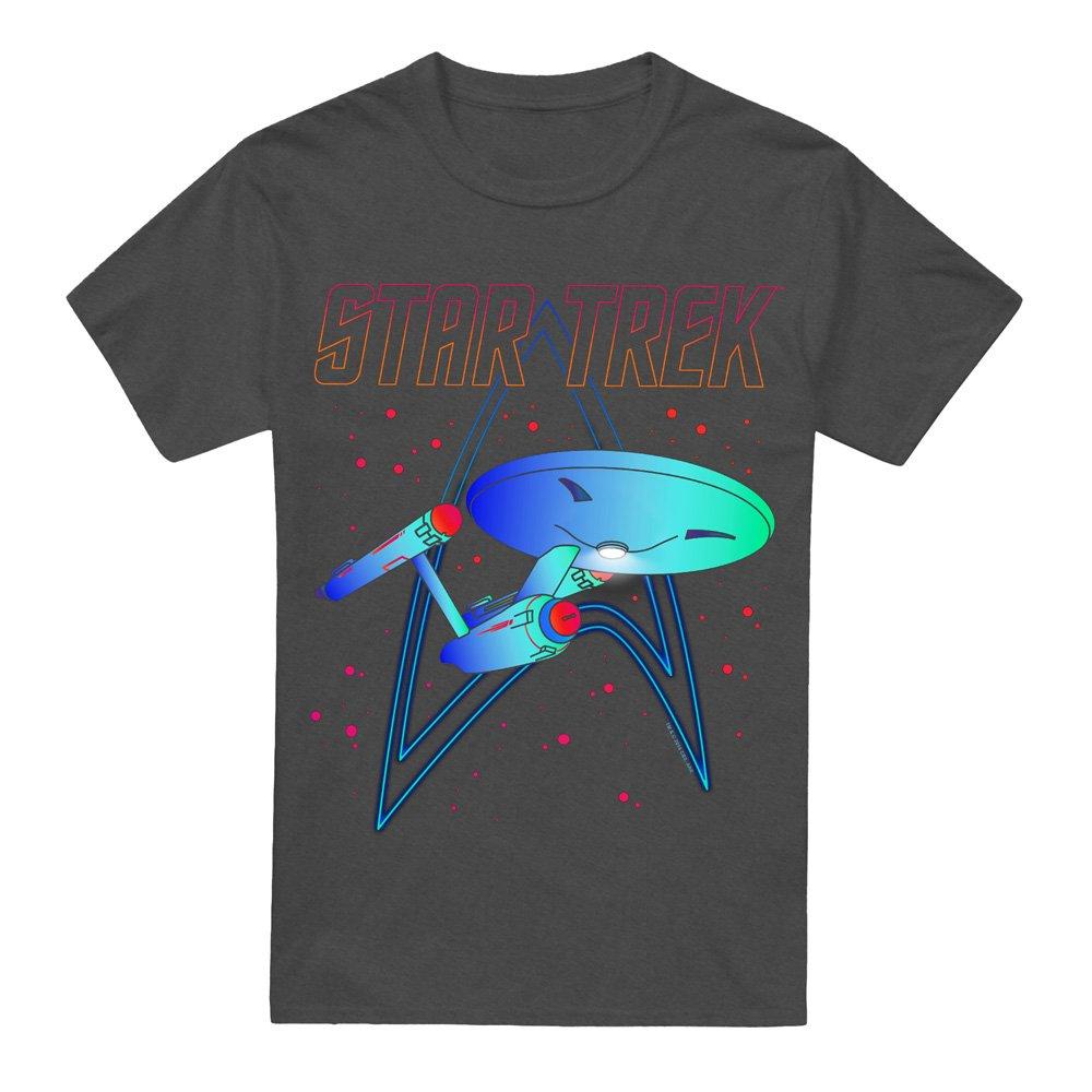 Grey - Star Trek - Star Trek Neon Trek T-Shirt Charcoal - 4