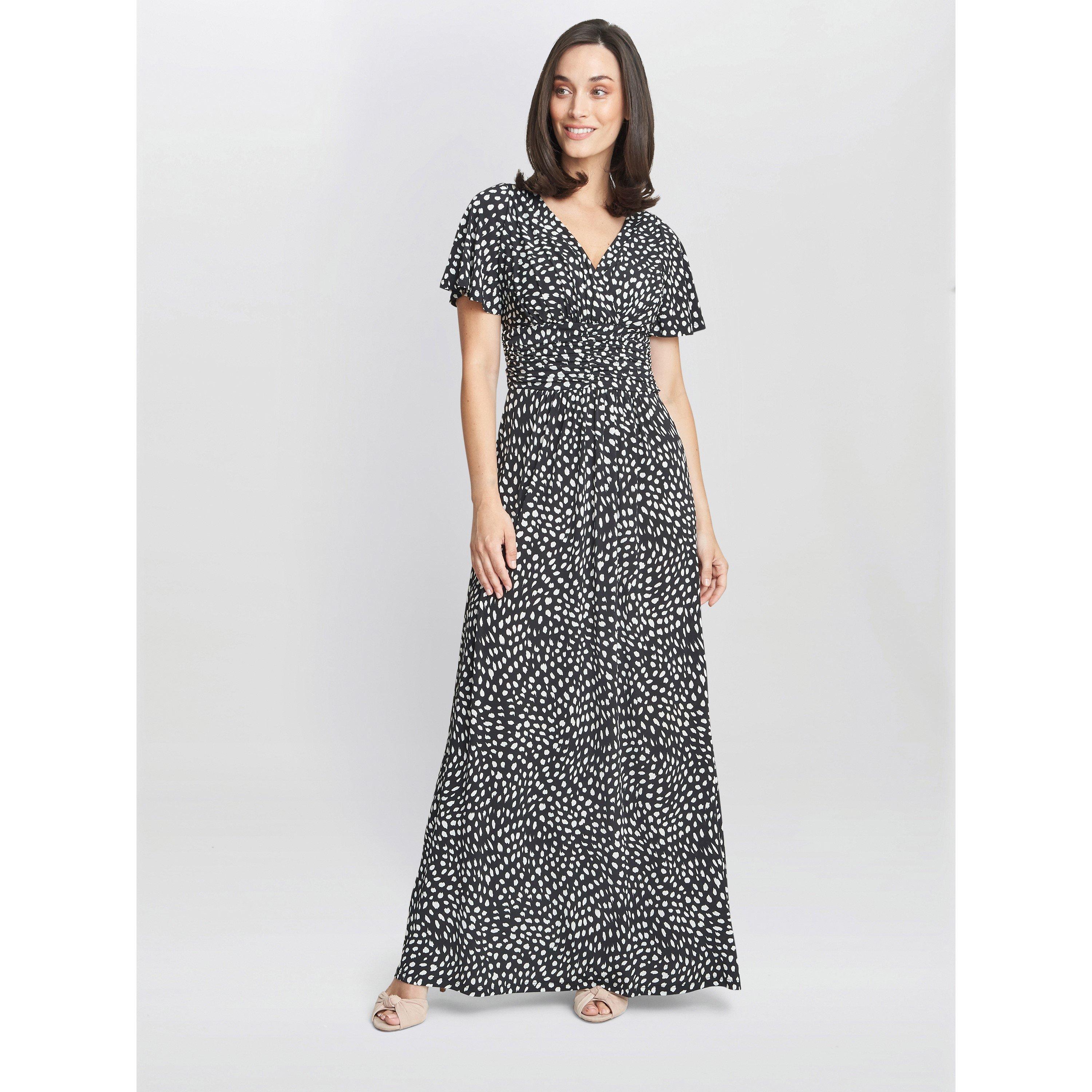 Black / Offwhit - Gina Bacconi - Gia Jersey Maxi Dress - 3