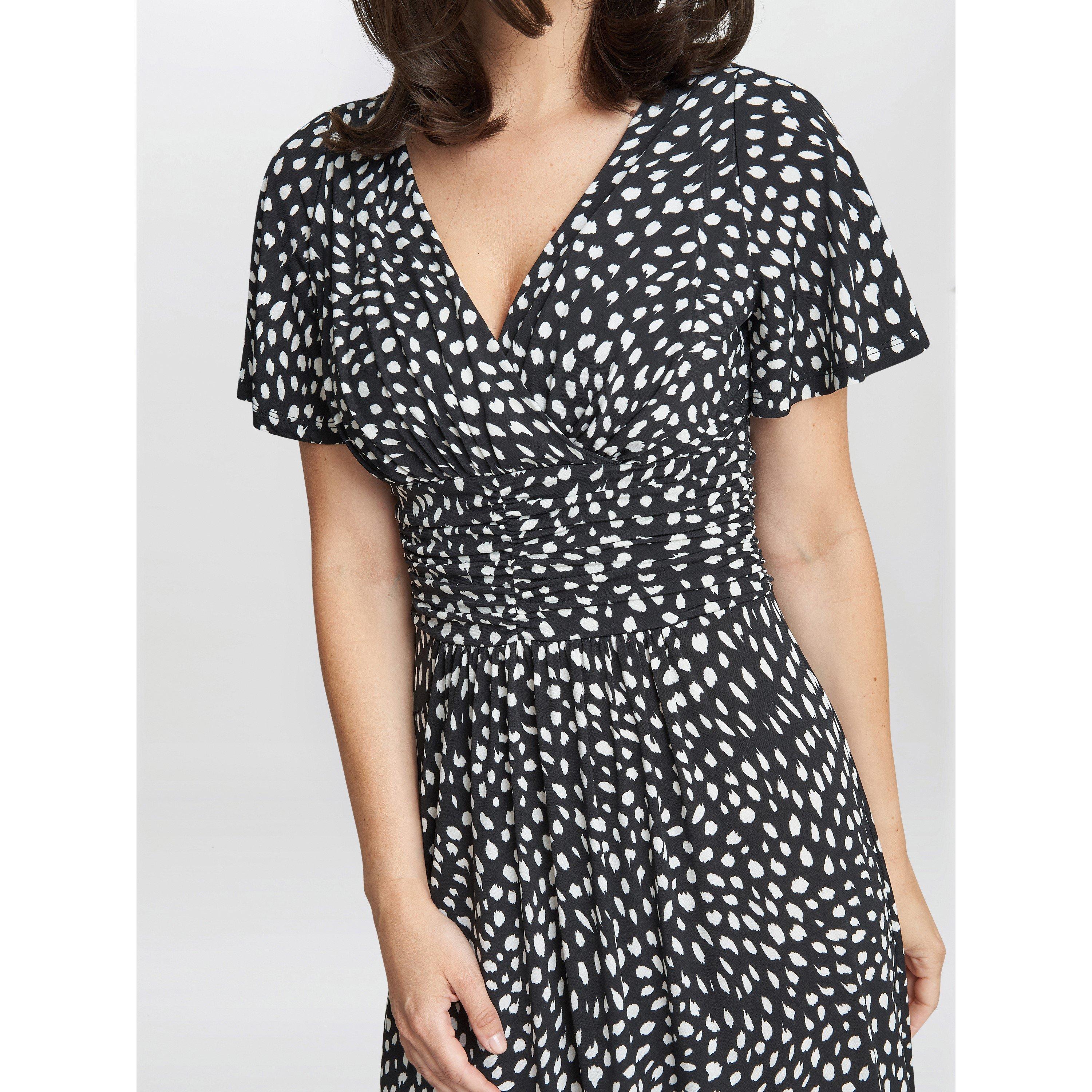 Black / Offwhit - Gina Bacconi - Gia Jersey Maxi Dress - 5