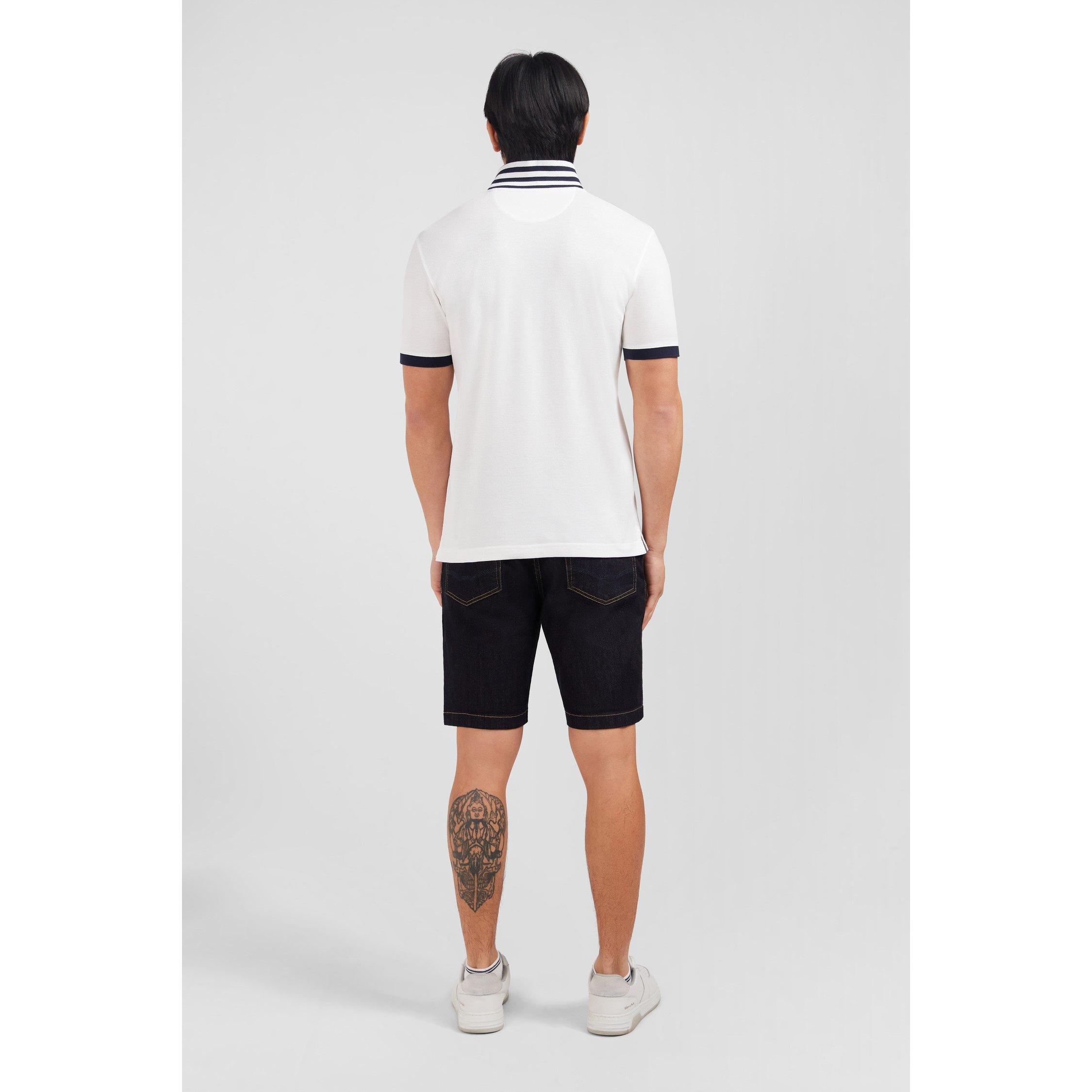 Bc - Eden Park - White pima cotton polo - 3