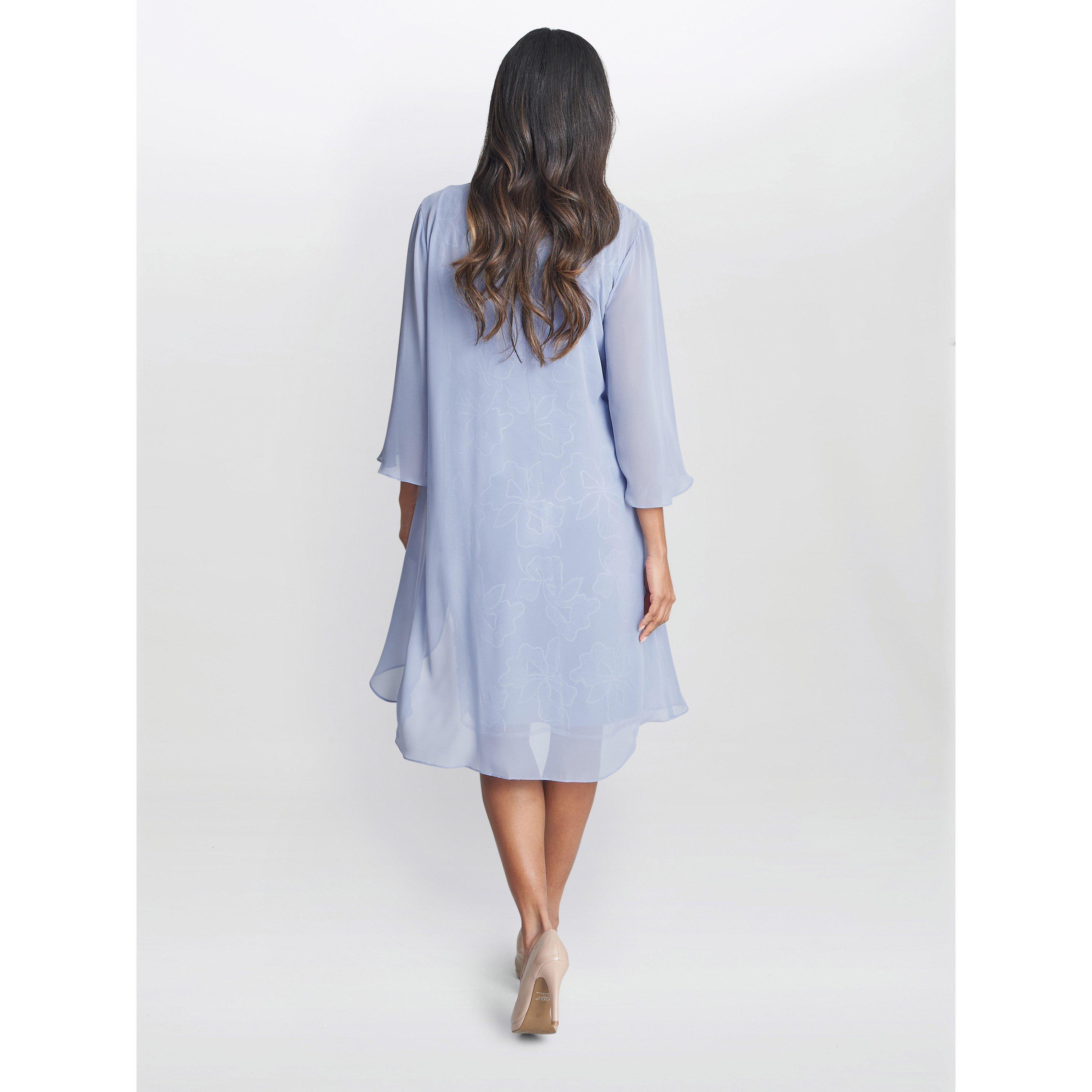 Hydrangea - Gina Bacconi - Elia Embroidered Dress And Jacket - 2