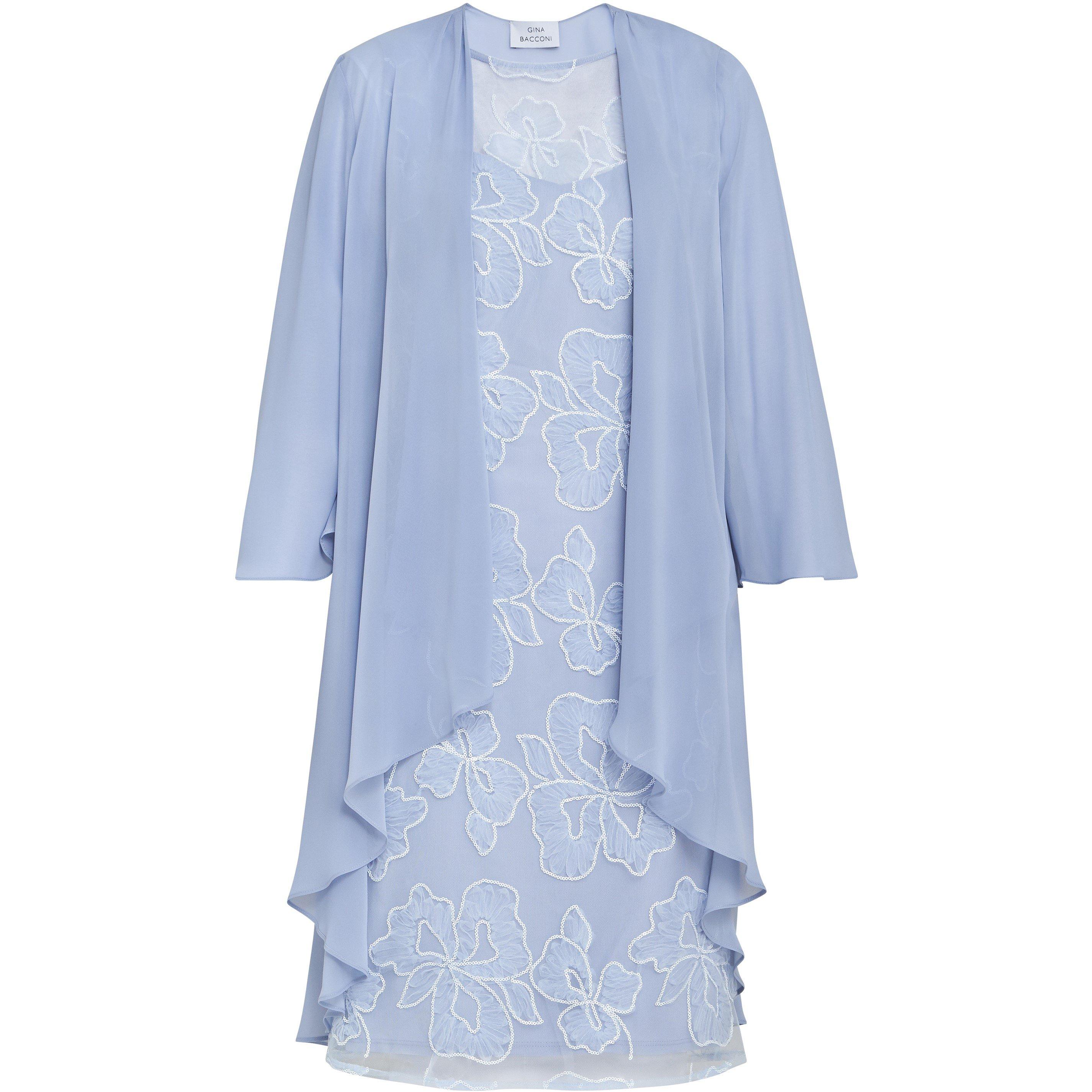 Hydrangea - Gina Bacconi - Elia Embroidered Dress And Jacket - 4