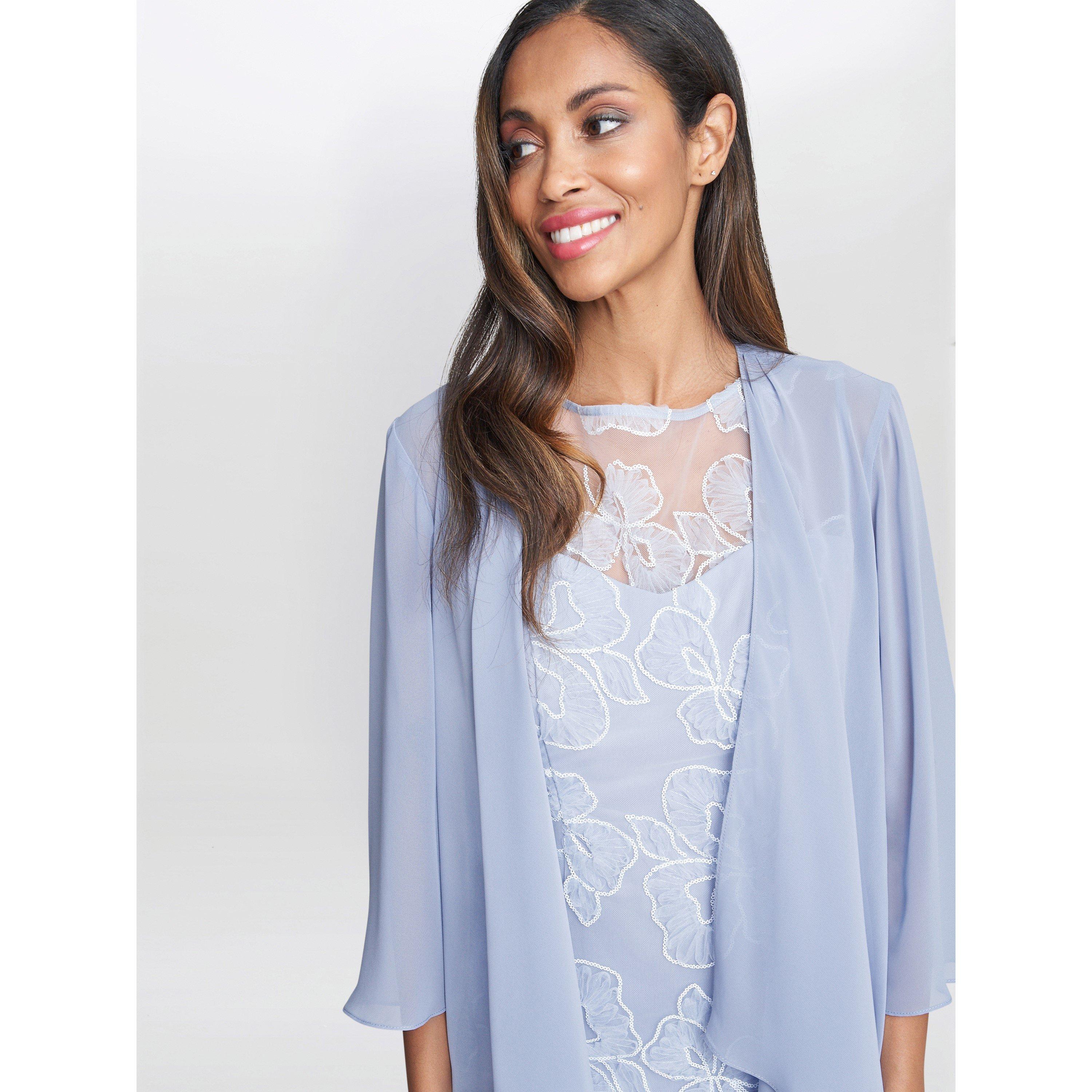 Hydrangea - Gina Bacconi - Elia Embroidered Dress And Jacket - 5